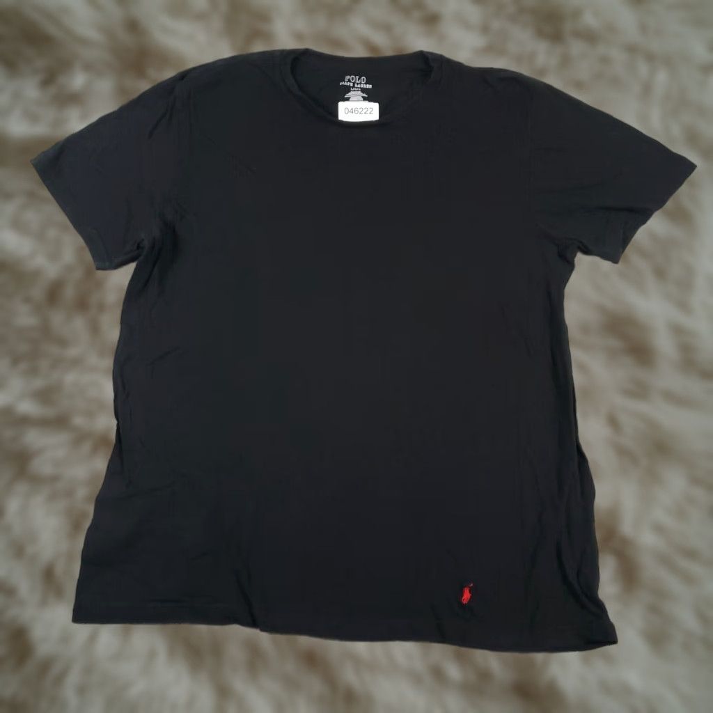 Ralph Lauren Ralph Lauren T Shirt Mens Large Black Pony Casual Short Sleeve Logo T Shirt Classic Modern Sports American - Mens Size US L / EU 52-54 / 3 - 1 Thumbnail