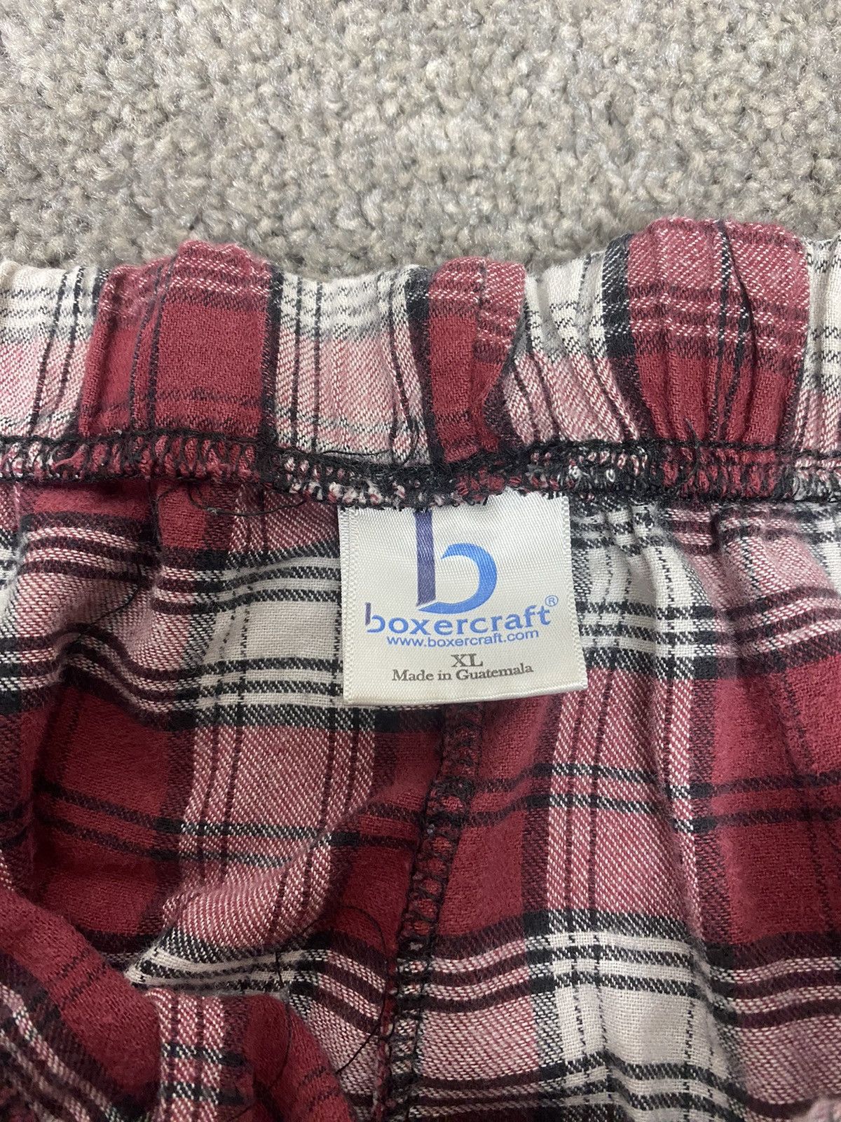 Vintage Plaid white and red pajama pants Size US 32 / EU 48 - 8 Thumbnail