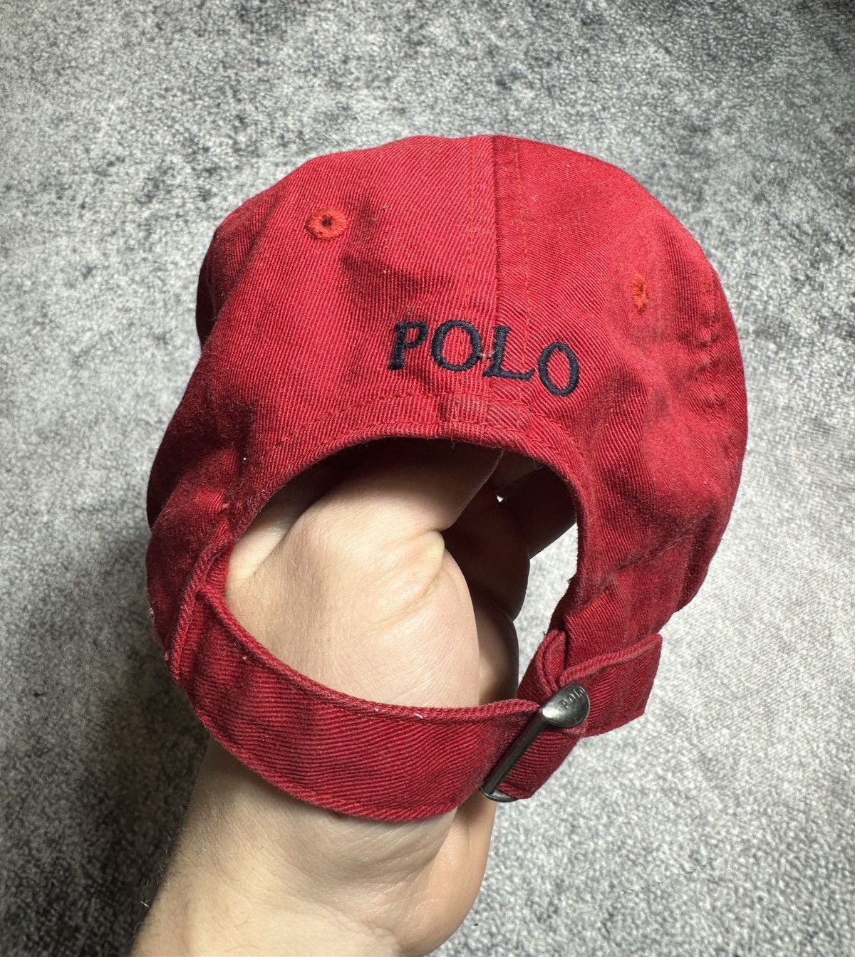 Polo Ralph Lauren × Vintage Vintage Polo Ralph Lauren Navy Cap Streetwear USA 90s logo Size ONE SIZE - 2 Thumbnail