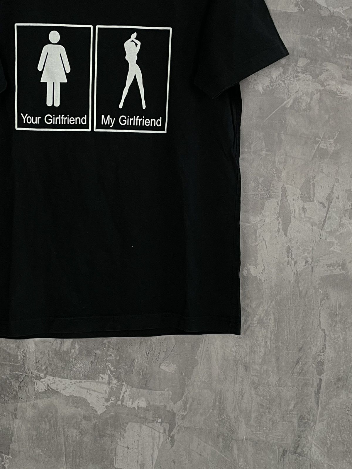 Other Vintage Y2K humor your girlfriend my girlfriend tee t shirt Size US M / EU 48-50 / 2 - 6 Thumbnail
