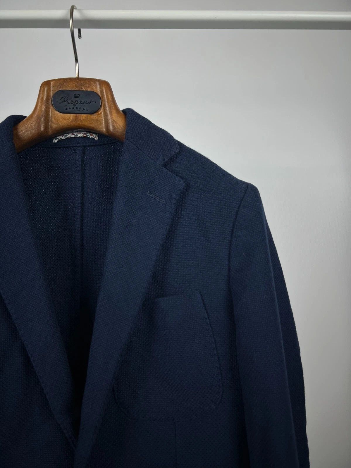 Suitsupply Suitsupply Unlined Navy Blue Patch Pocket Blazer Jacket Size 36R - 7 Thumbnail