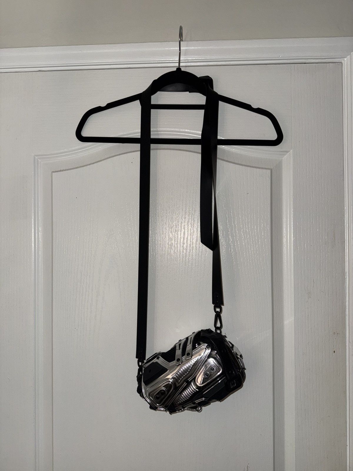 Innerraum INNERRAUM Silver & Black Panelled Crossbody Bag Size ONE SIZE - 2 Thumbnail