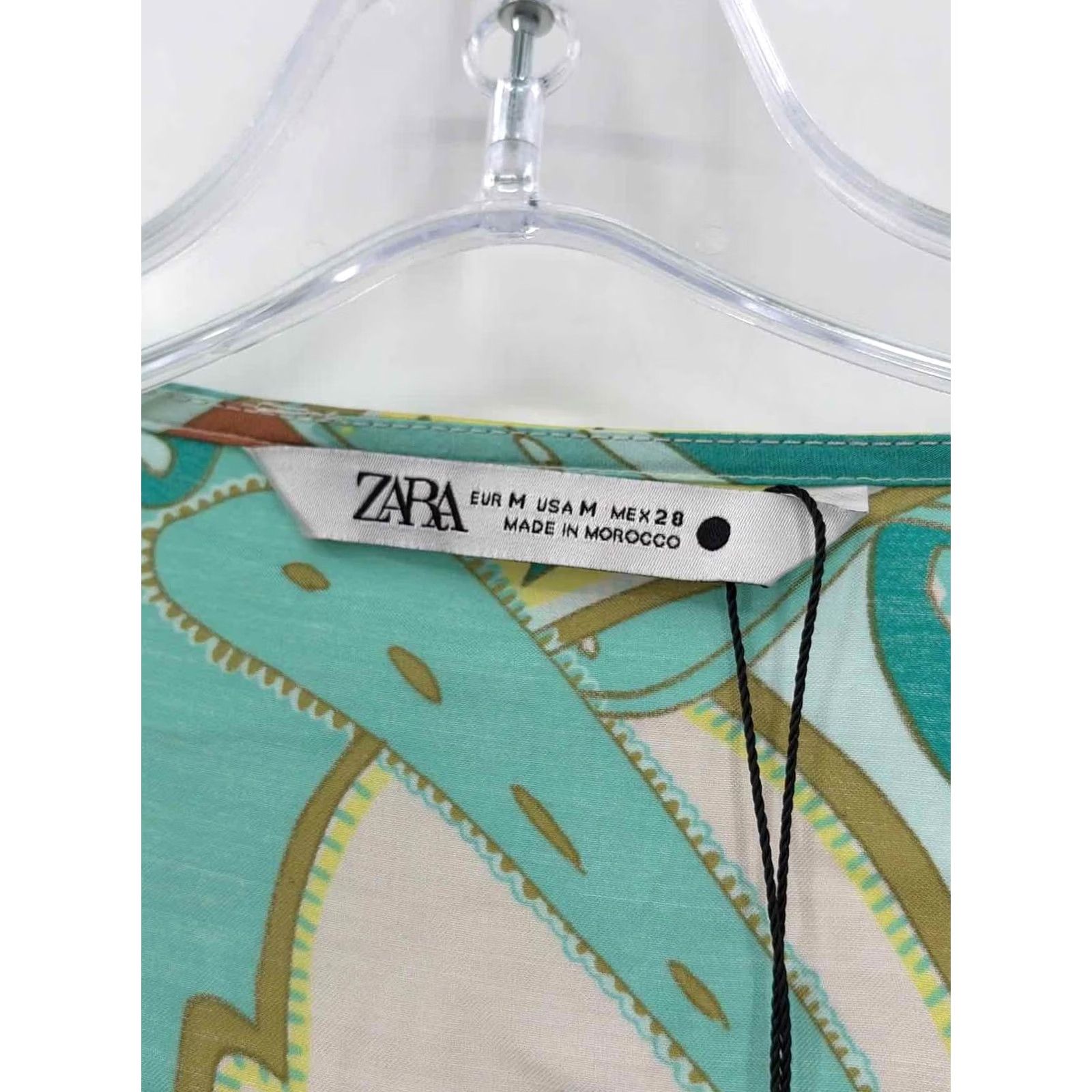 Zara Pre-Owned Zara Green Long Sleeve Blouse Shirt Medium Womens Size M / US 6-8 / IT 42-44 - 3 Thumbnail