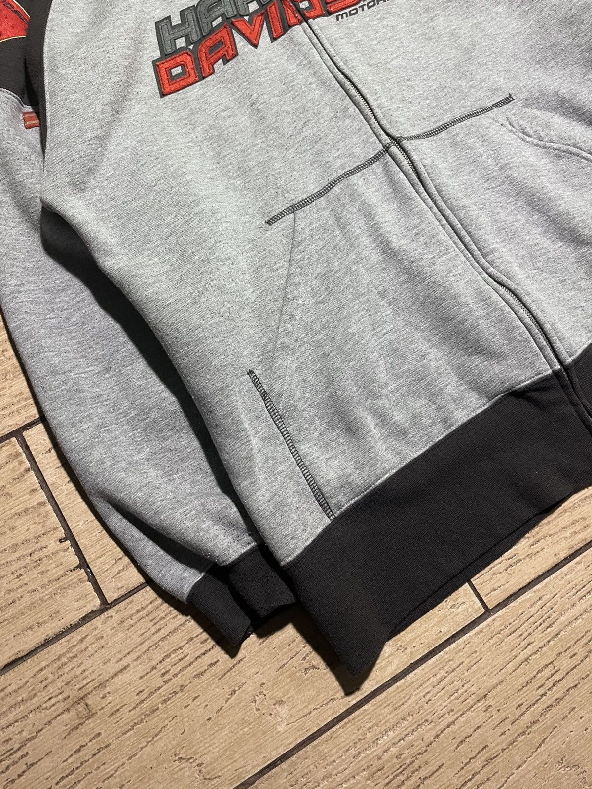Harley Davidson Harley Davidson Vintage Zip Hoodie Size US XL / EU 56 / 4 - 3 Thumbnail