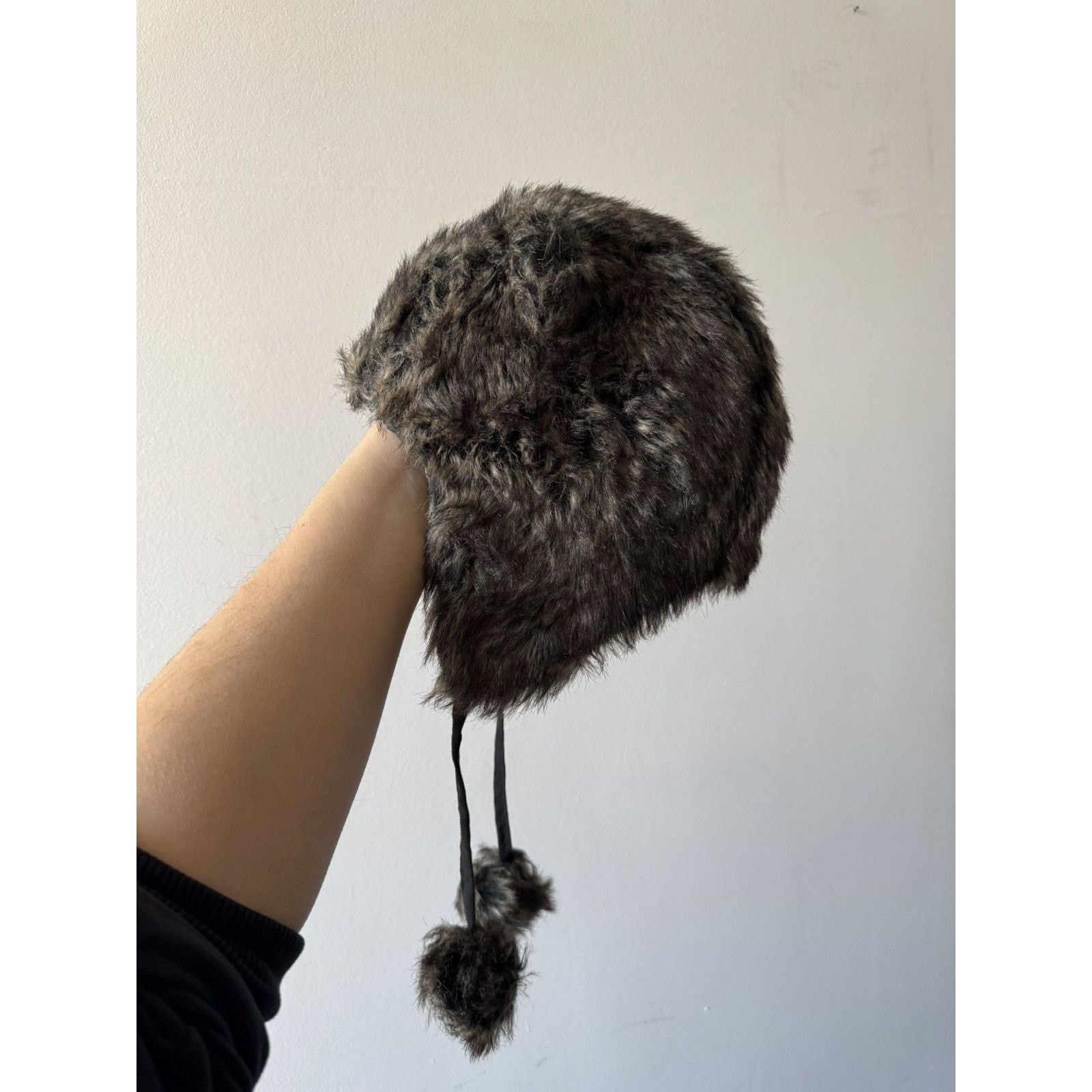 Japanese Brand × Vintage Y2K Animal Faux Fur Ushanka Vintage Fuzzy Warm Trapper Hat Size ONE SIZE - 3 Thumbnail