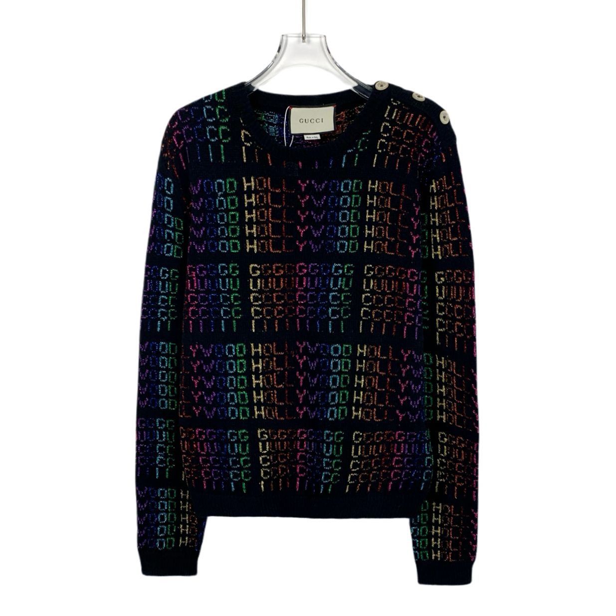 Gucci H14311 Gucci Rainbow Hollywood GG Knit Sweater Size S / US 4 / IT 40 - 1 Thumbnail