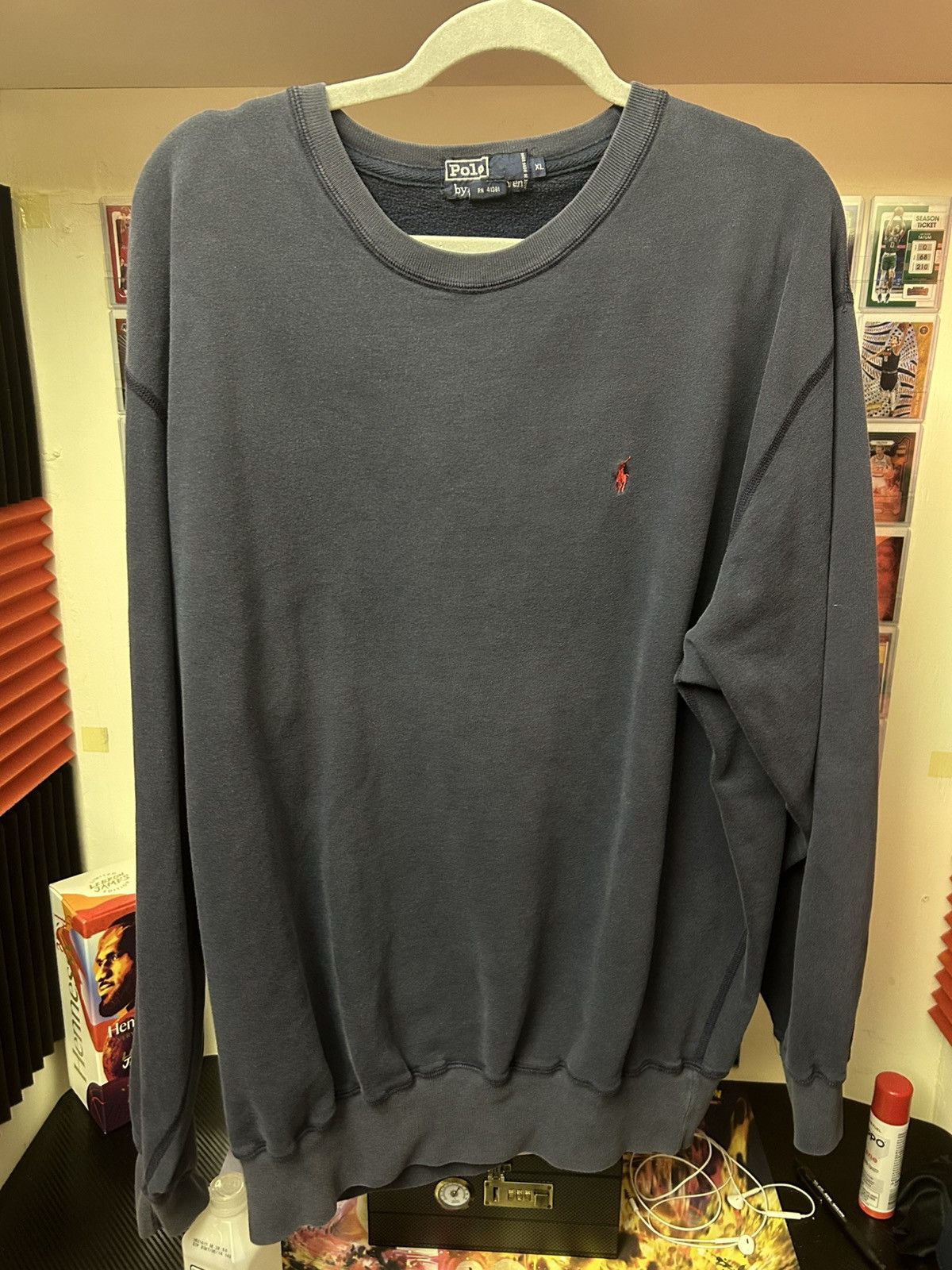 Polo Ralph Lauren Navy Blue Crewneck Sweatshirt