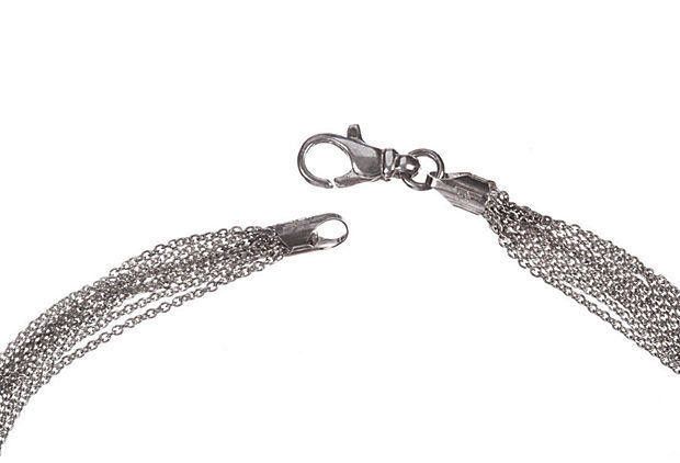 Designer Large Jump Ring Pendant Sterling Silver Necklace Size ONE SIZE - 4 Thumbnail