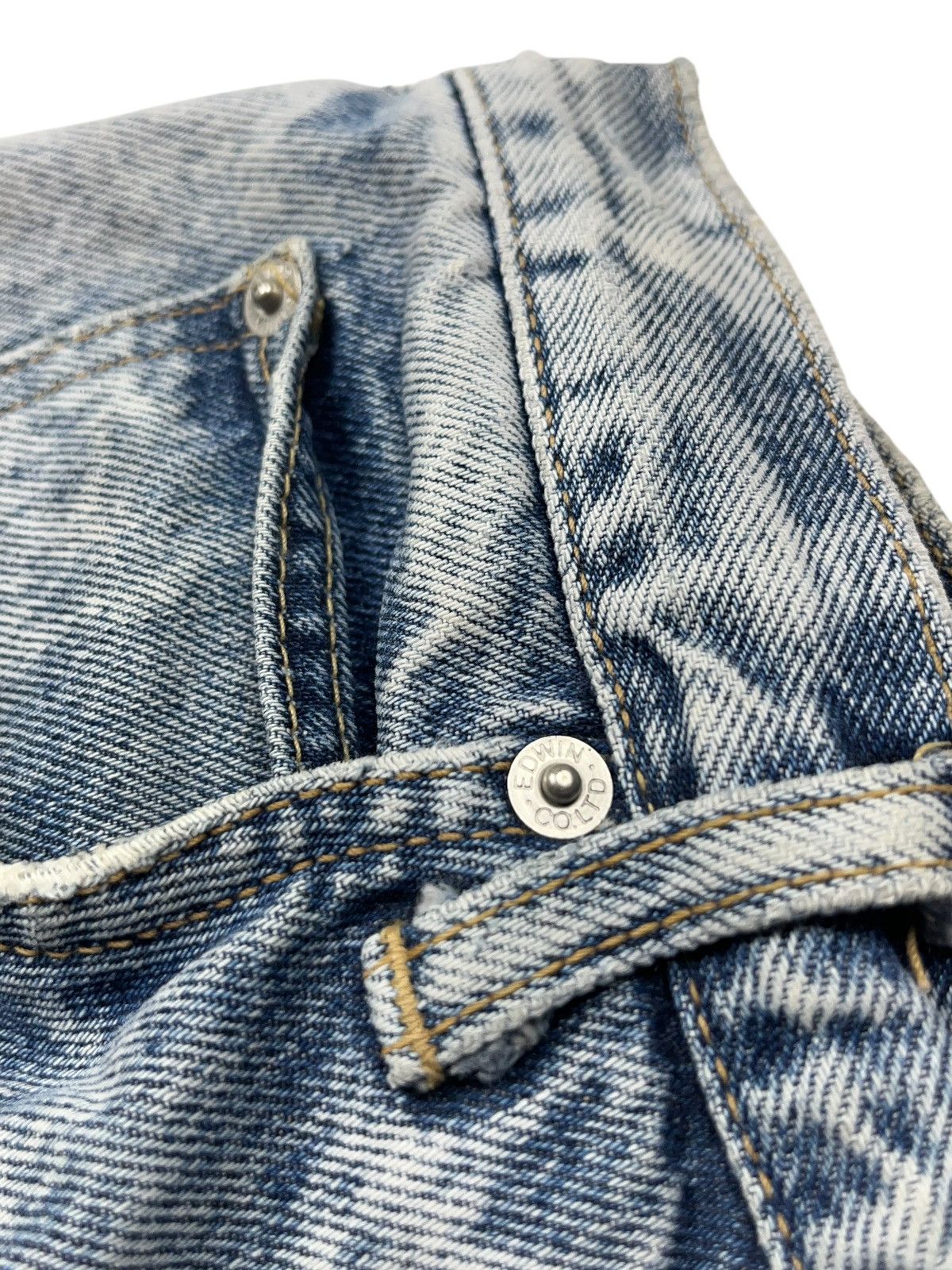 Edwin Vintage 80s Edwin Washed Denim Jeans Distressed Scovill Size US 32 / EU 48 - 10 Thumbnail
