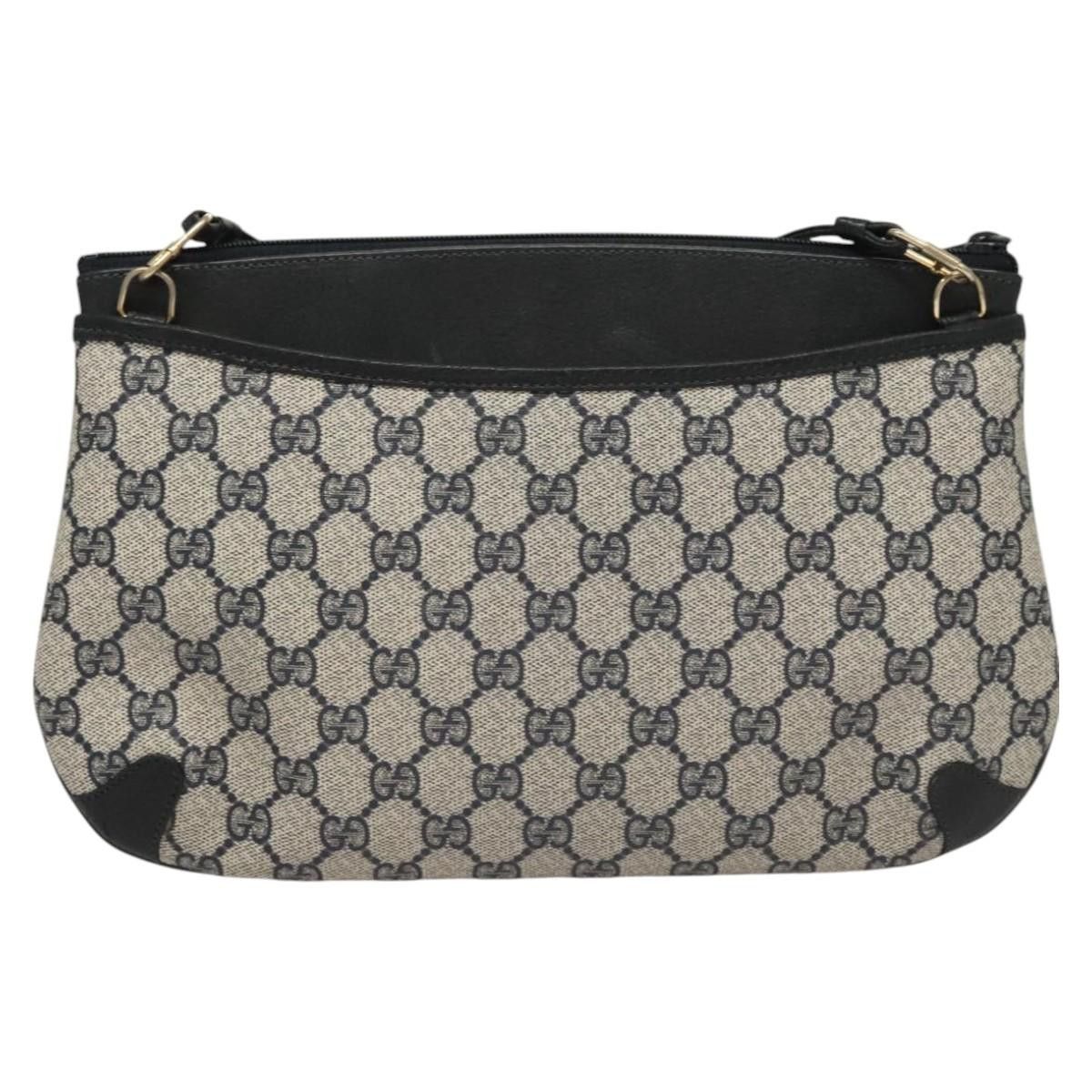 Gucci GUCCI GG Supreme Shoulder Bag Pvc Navy Gold 39 02 026 Size ONE SIZE - 3 Thumbnail