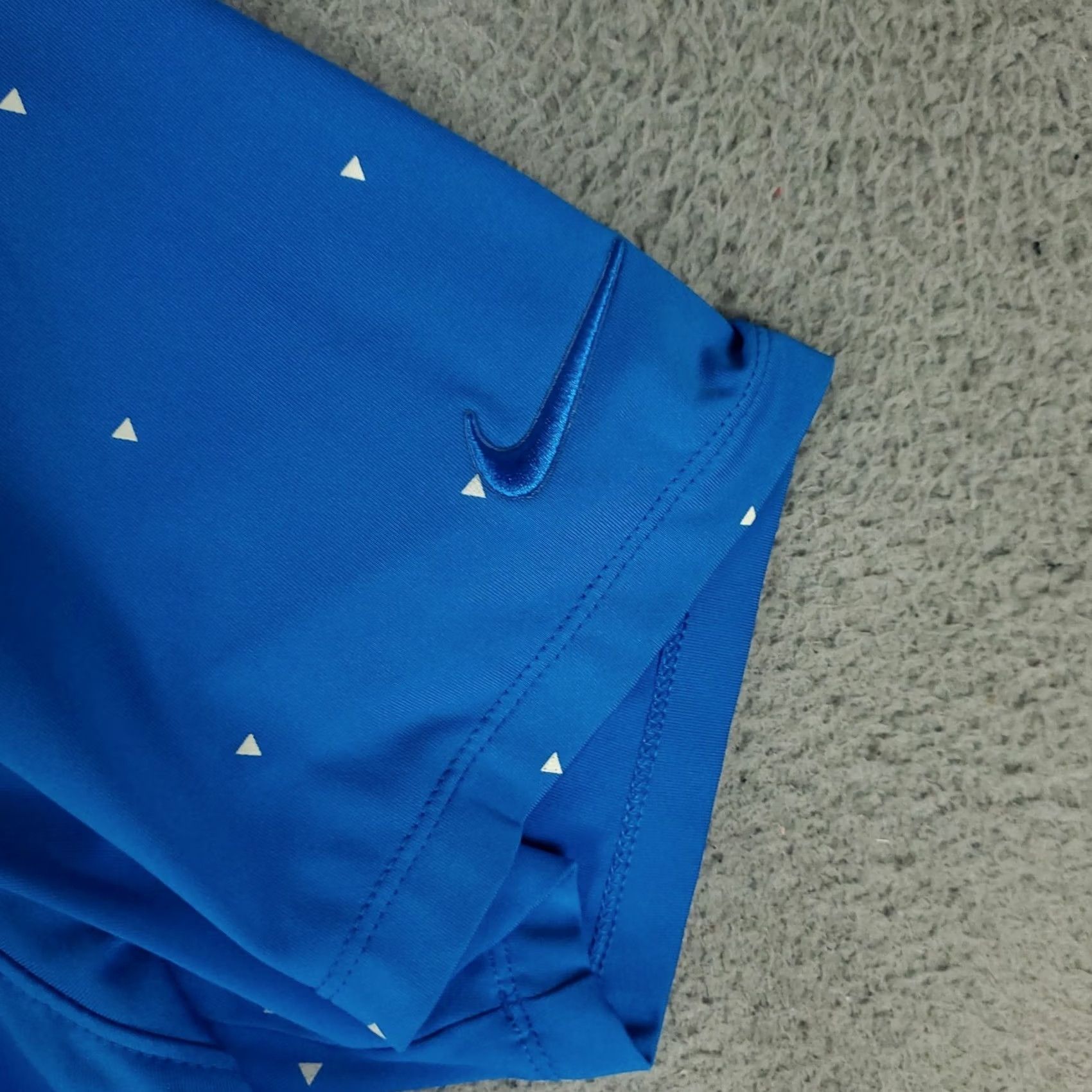 Nike Nike Polo Shirt Mens Size XL Blue Geometric Swoosh Golf Casual Short Sleeve Size US XL / EU 56 / 4 - 3 Thumbnail