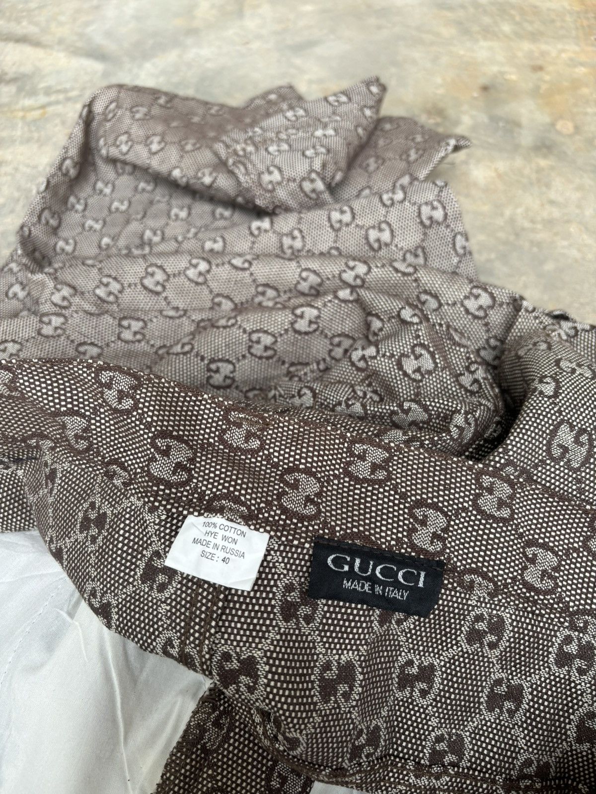 Vintage Gucci Monogram Carpenter Pants