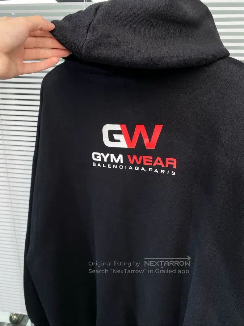 Balenciaga Balenciaga GW jacket, zip-up hooded sweatshirt, black, loo Size US S / EU 44-46 / 1 - 4 Thumbnail