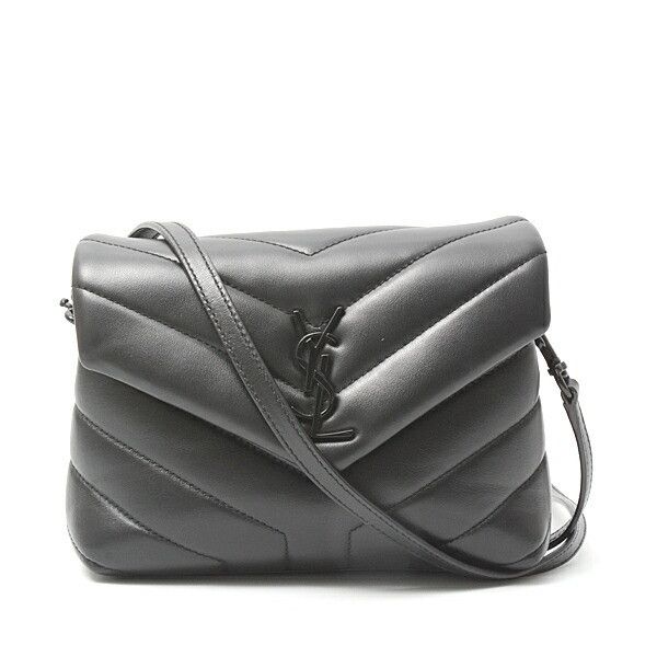 YVES Saint Laurent Quilted Leather Loulou Toy Shoulder Bag 678401 Leather Shoulder Bag 678401 in Black, Women's