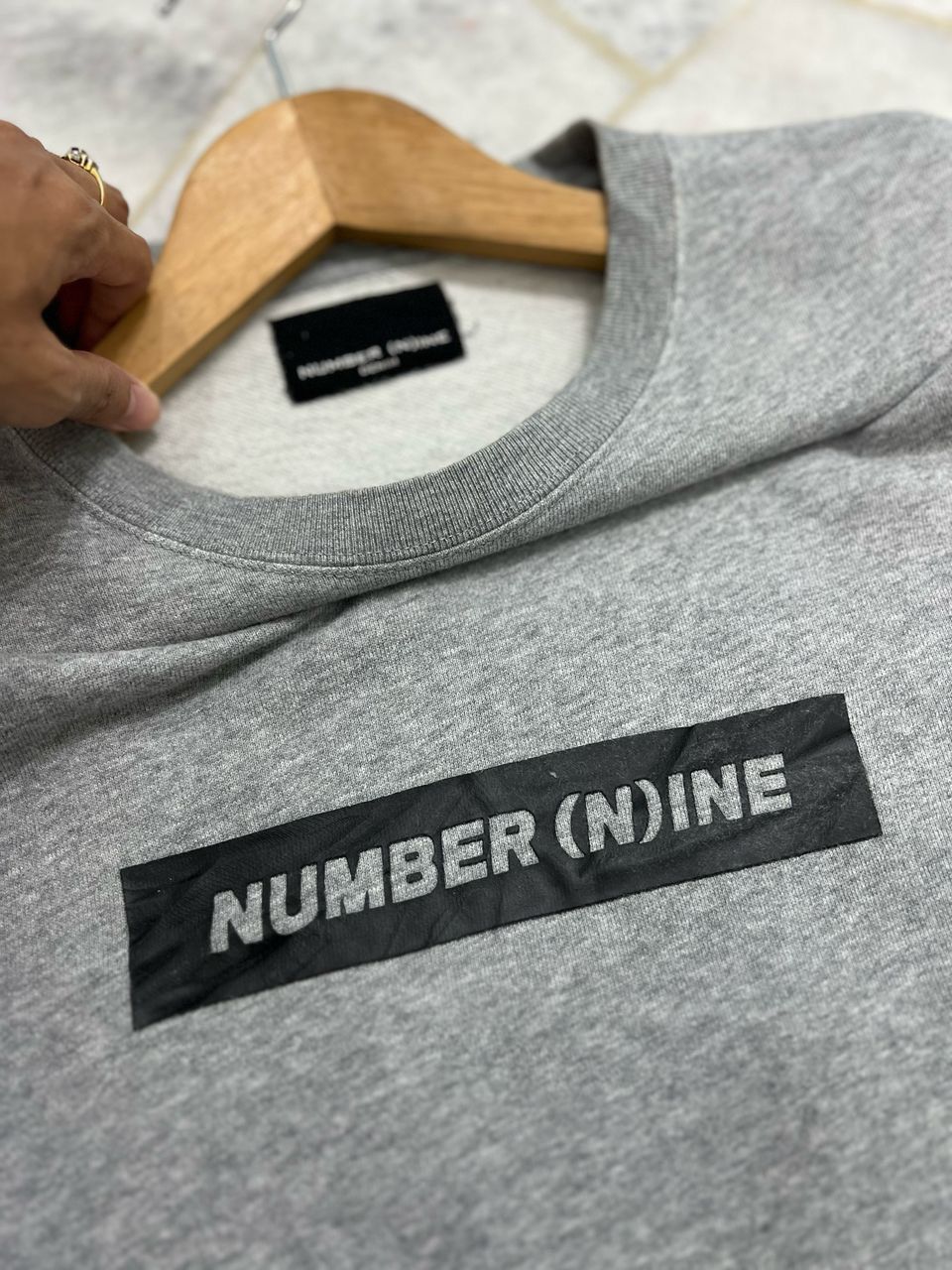 Number (N)ine × Yohji Yamamoto Number (nine) Sweatshirt Gray Colour Size US M / EU 48-50 / 2 - 5 Thumbnail