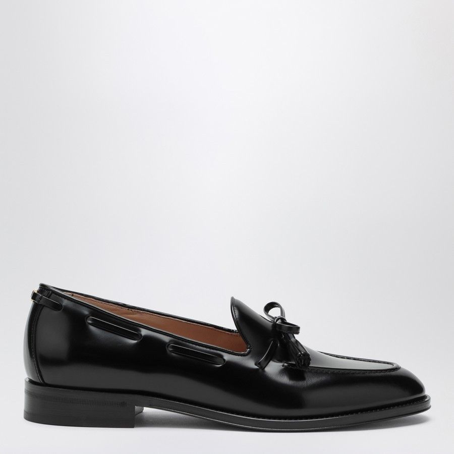 Valentino o1d2blof1025 Calfskin Loafers in Black Size US 12 / EU 45 - 2 Thumbnail