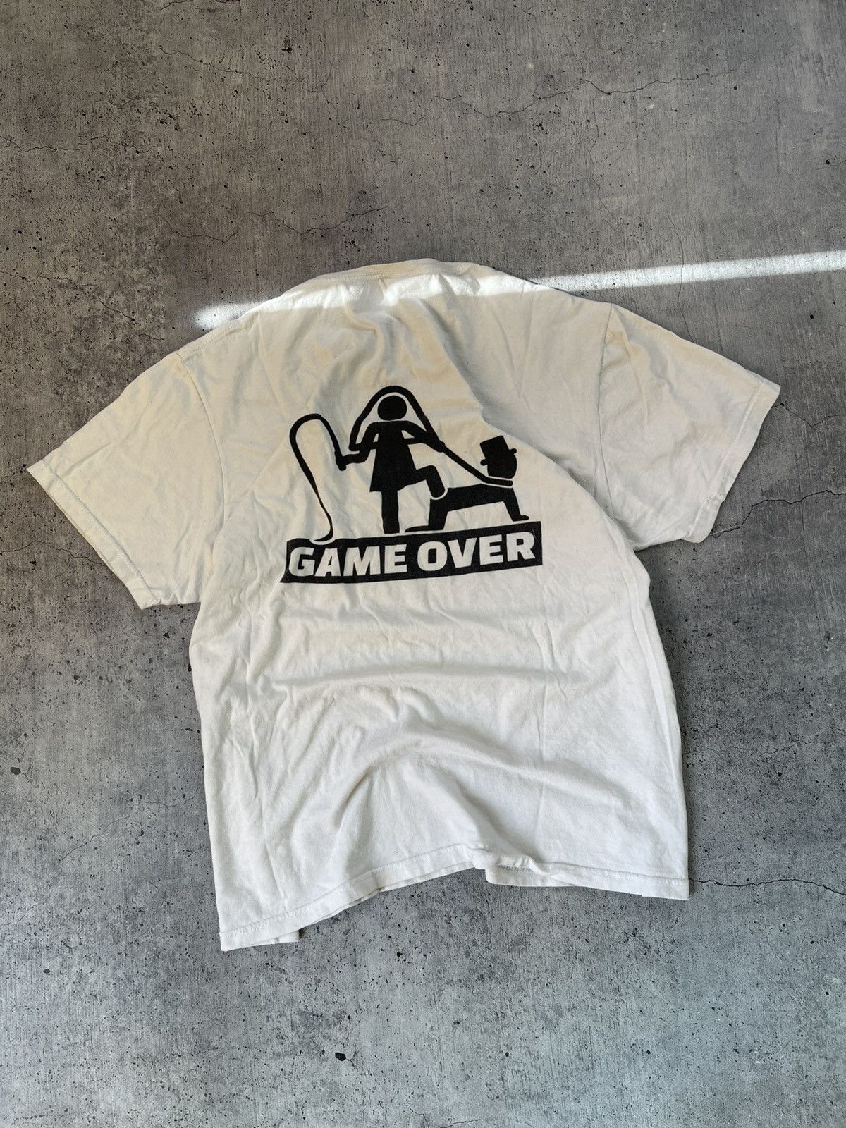 Vintage Vintage Game Over T Shirt Tee Baggy Big Logo Humor 90s Size US XL / EU 56 / 4 - 1 Thumbnail