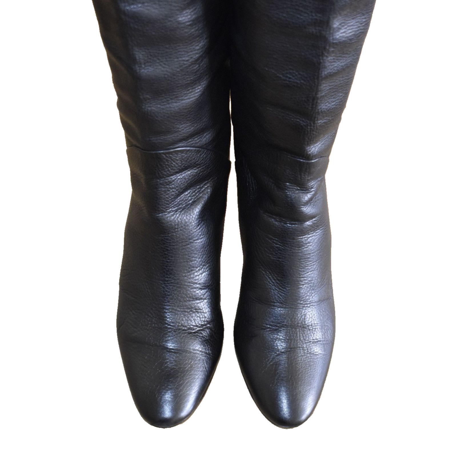 Giuseppe Zanotti GIUSEPPE ZANOTTI Black Pebbled Leather Knee High Boots Sz 39 Size US 8.5 / IT 38.5 - 6 Thumbnail