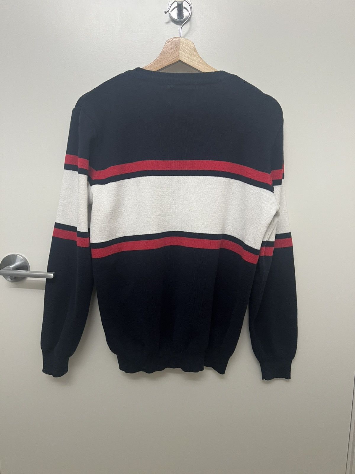 Pull & Bear Pull & Bear Navy, Red & White Striped Sweater – Size M Size US M / EU 48-50 / 2 - 2 Thumbnail