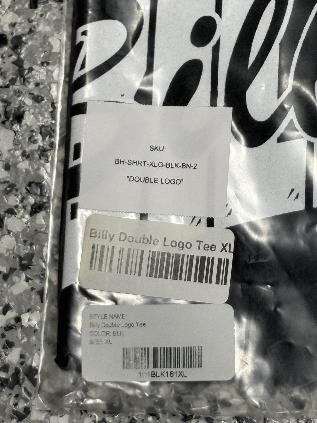 Billy Hill 2024 Billy Hill Black/White “Double Logo” T-Shirt Size XL Size US XL / EU 56 / 4 - 8 Thumbnail
