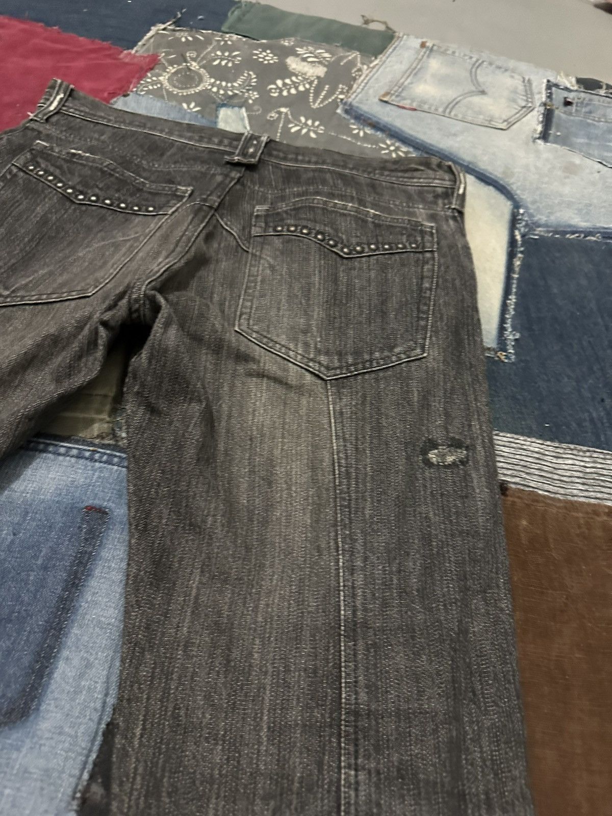 Japanese Brand Edge Rupert Distressed Denim Jeans Pants Size US 33 - 12 Thumbnail