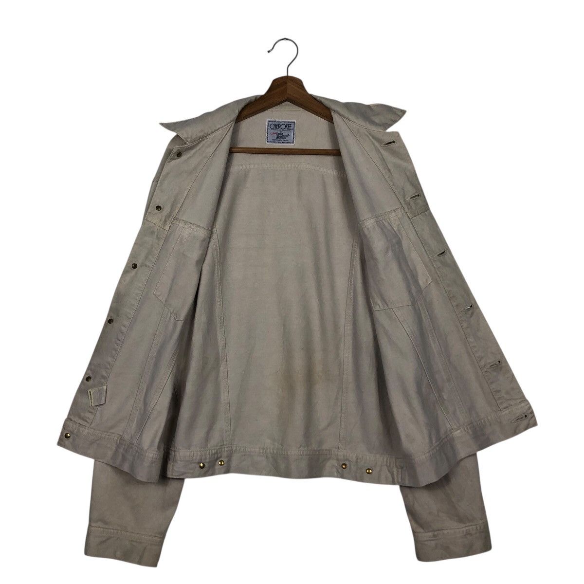 Vintage 📌Vintage Biker Chore Jacket Trucker Cherokee Issey Miyake Size US L / EU 52-54 / 3 - 15 Thumbnail