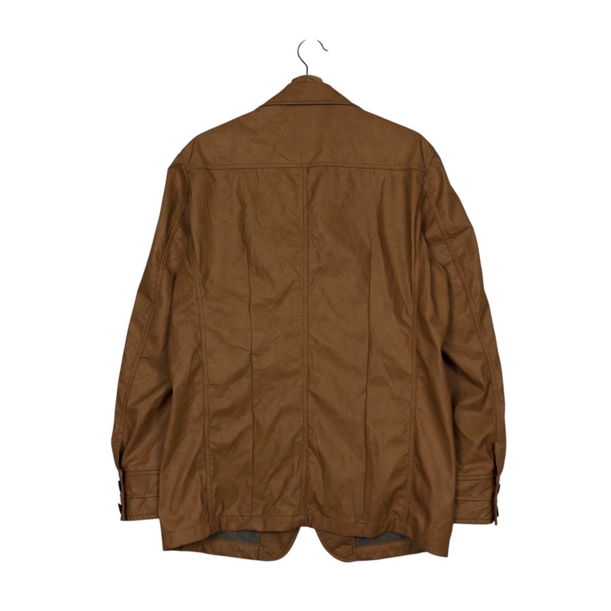 Alexander Julian × Japanese Brand 📌Vintage Biker Leather Jacket Alexander Julian Blanket Size US L / EU 52-54 / 3 - 9 Thumbnail