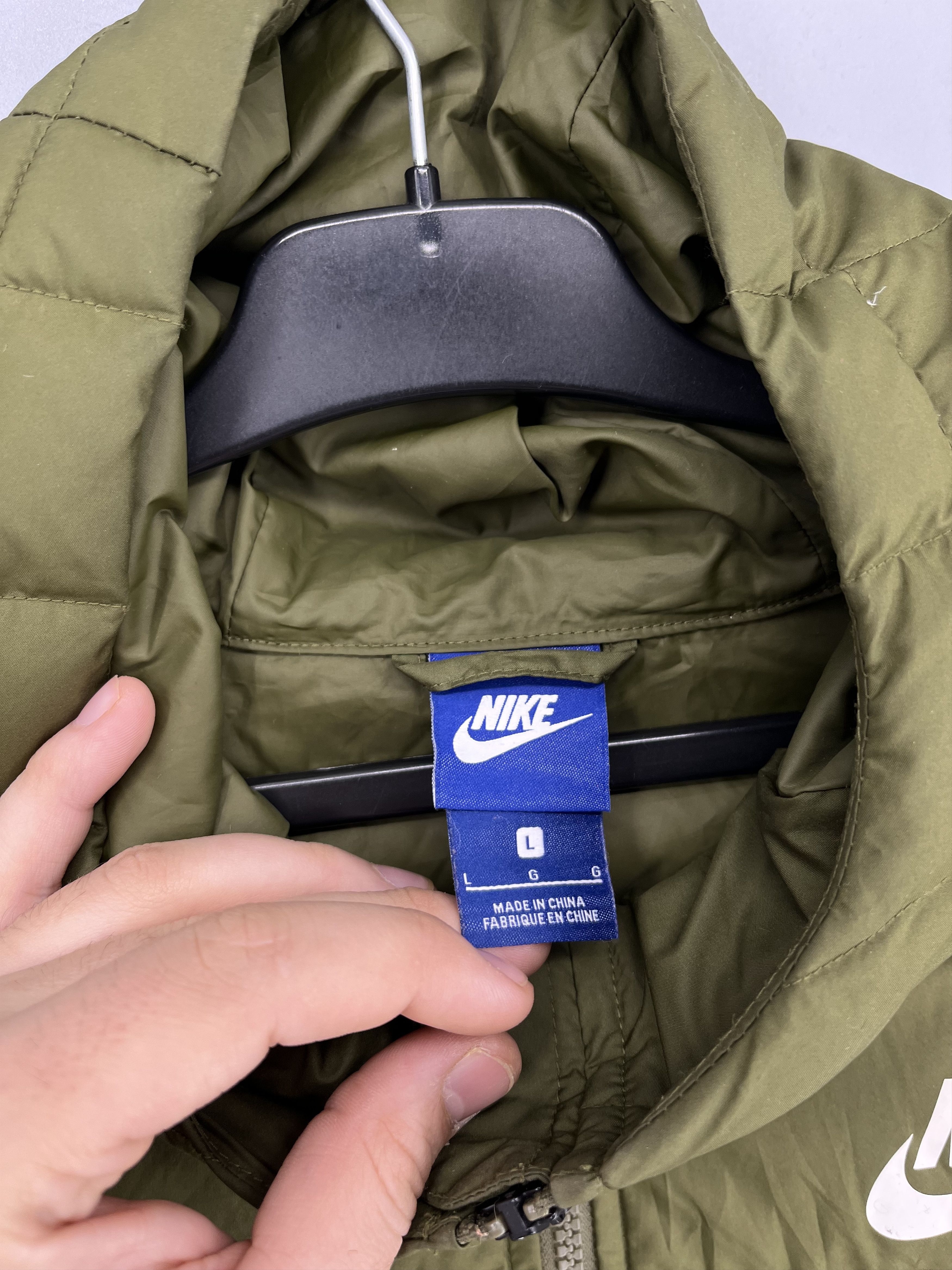 Nike Nike Long Puffer Giubbotto Piumino Verde L Donna Women Size US L / EU 52-54 / 3 - 7 Thumbnail