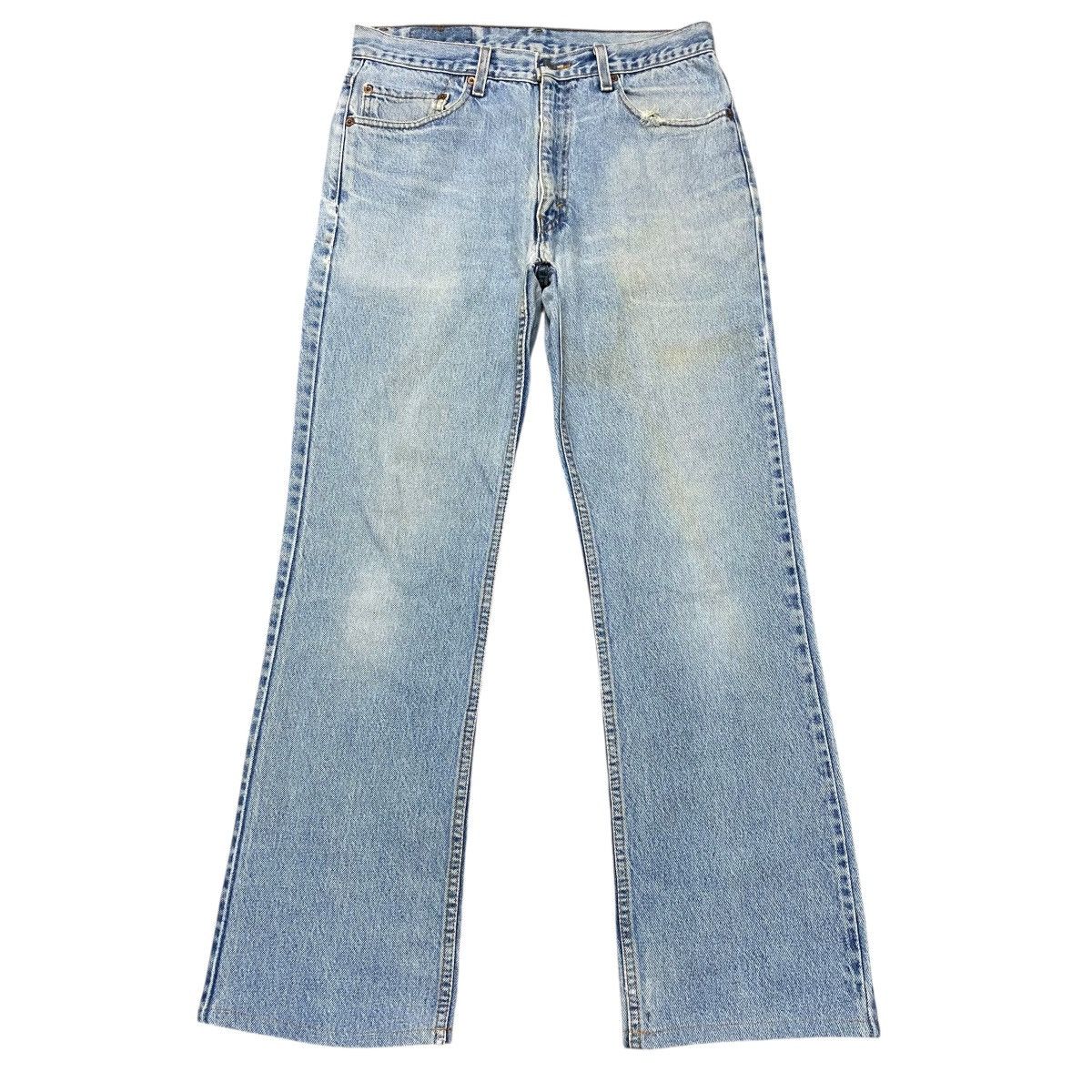 Levi's Vintage 90s Levis 517 Flare Jeans Distressed Size US 32 / EU 48 - 2 Thumbnail