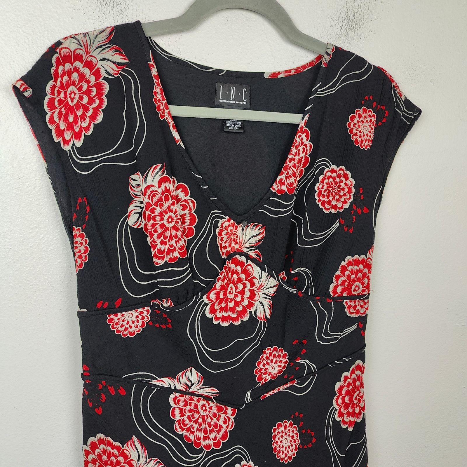 Other Vintage INC International Concepts Midi Dress Size 6 Black Size M / US 6-8 / IT 42-44 - 2 Thumbnail