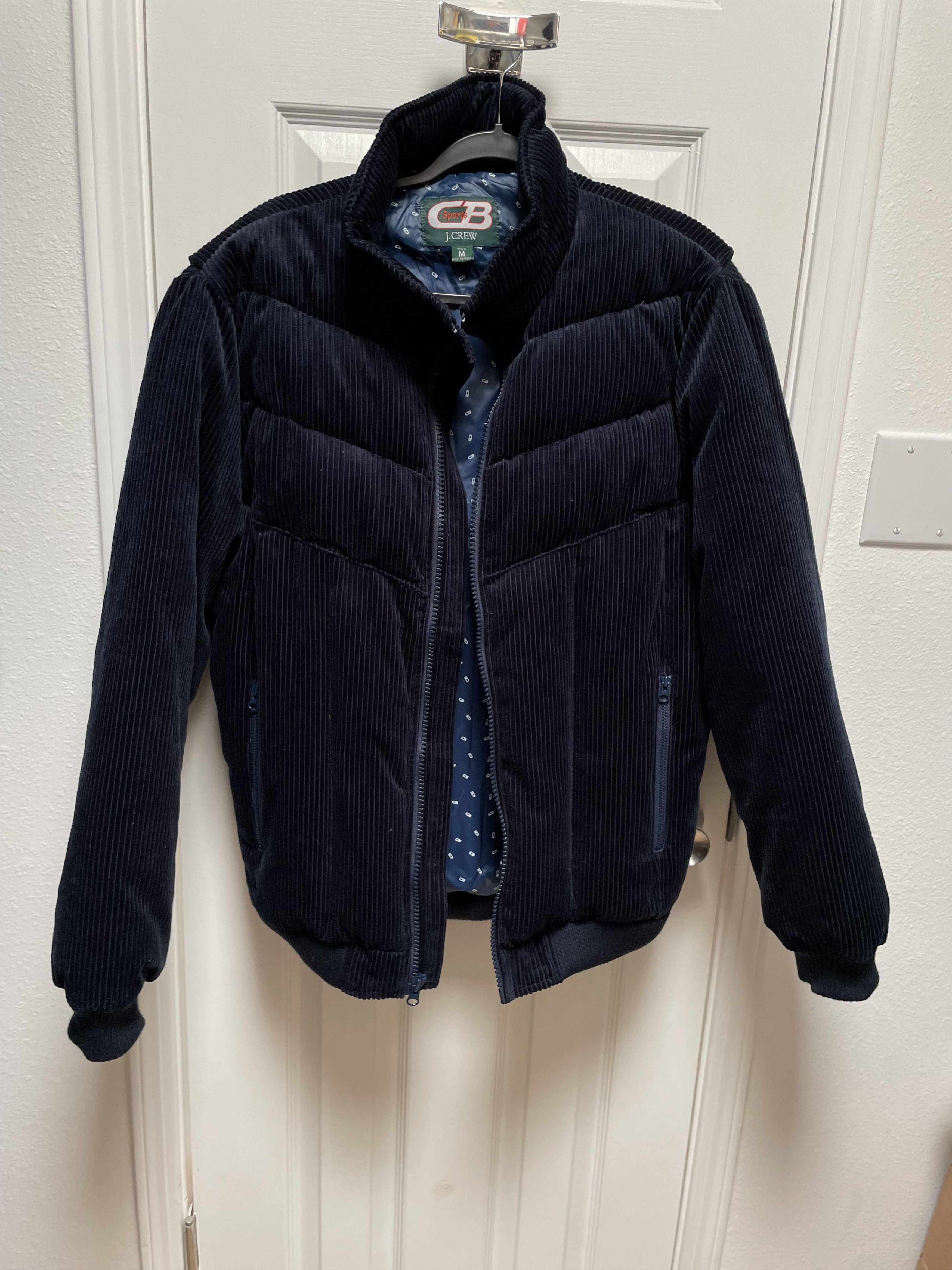 J crew corduroy deals puffer jacket