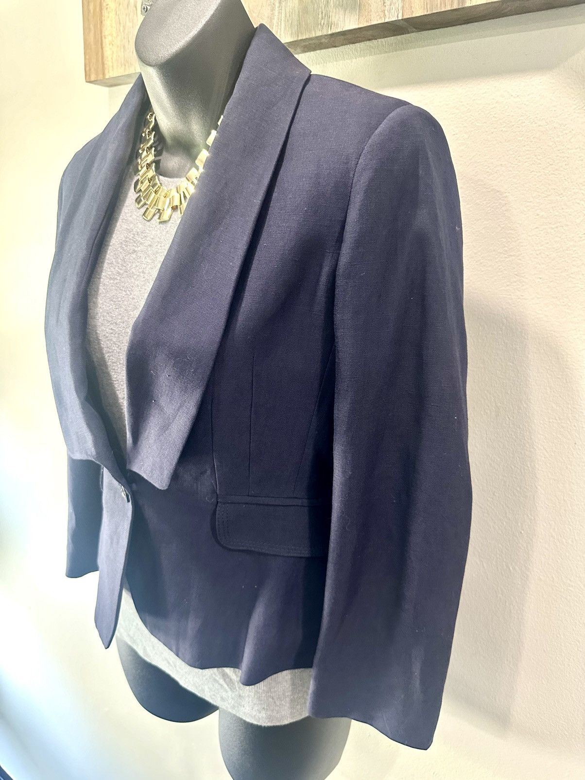 See by Chloe See By Chloe Navy Fitted Blazer Size XS / US 0-2 / IT 36-38 - 4 Thumbnail