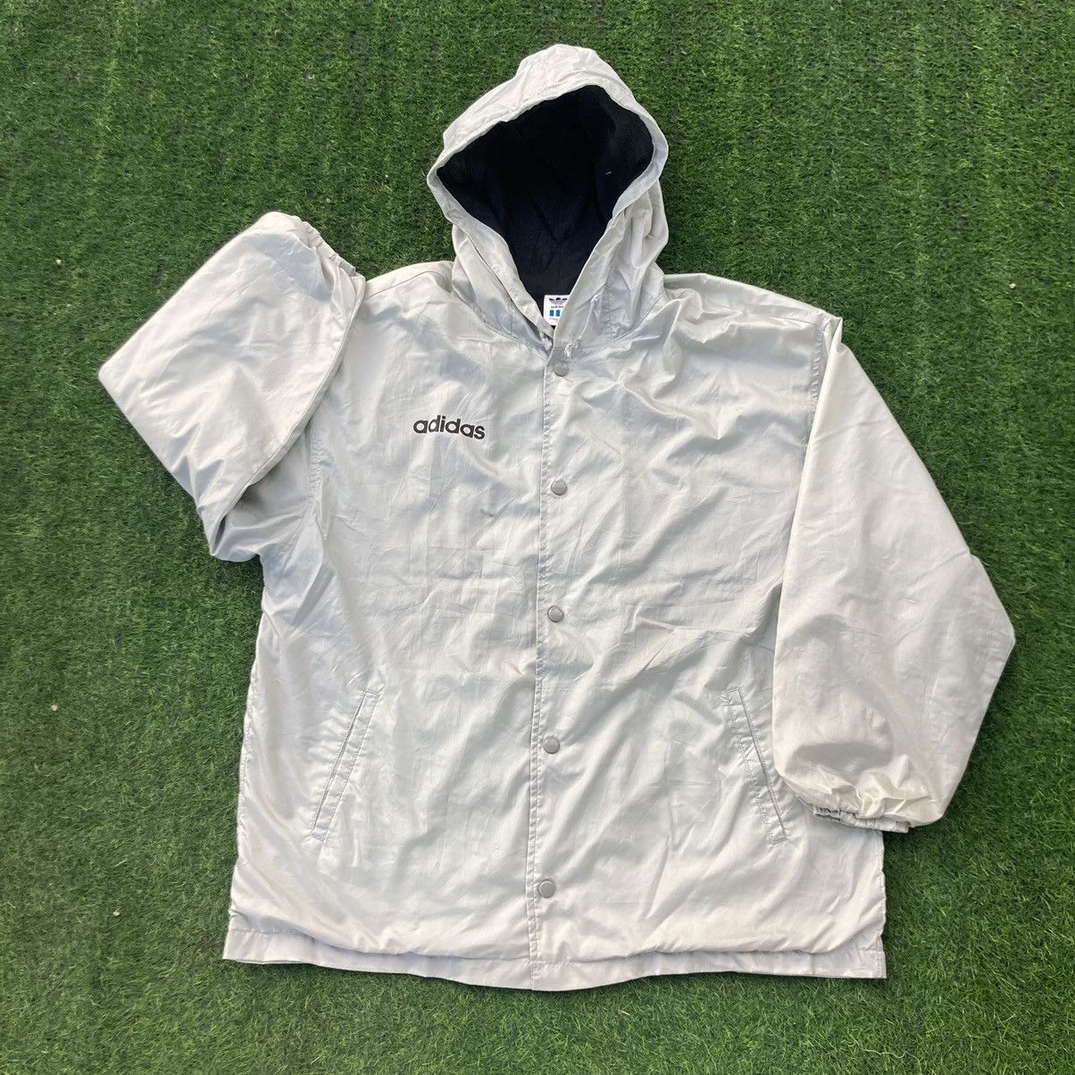 Adidas VINTAGE ADIDAS TREFOIL BIG LOGO COACH JACKET Size US L / EU 52-54 / 3 - 2 Thumbnail