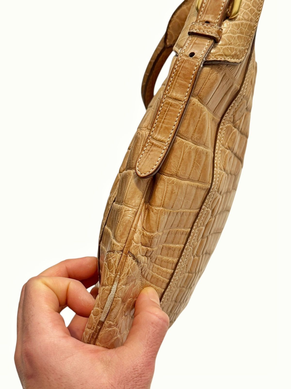 Prada $20,000 Tan Crocodile Shoulder Bag Size ONE SIZE - 9 Thumbnail