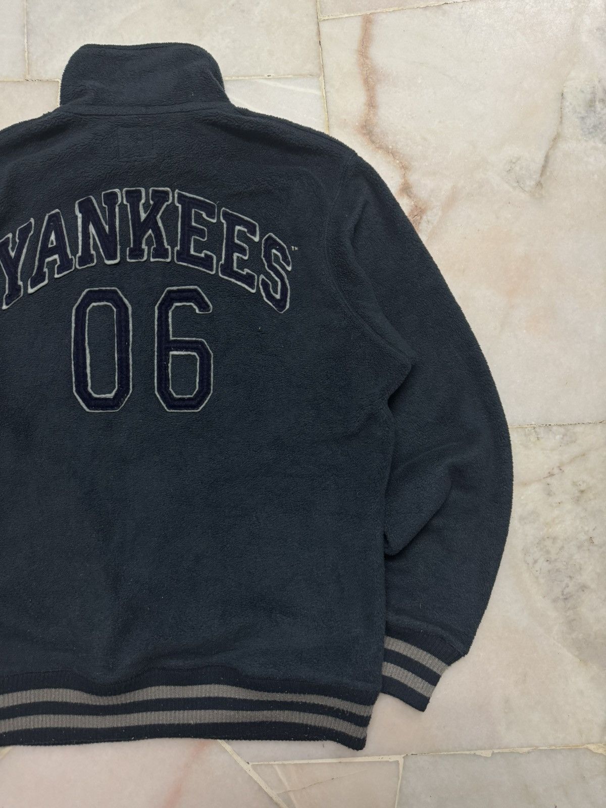 New York Yankees 💥90s STYLE💥VINTAGE 2007s MLB X UNIQLO HALFZIPPER SWEATER Size US L / EU 52-54 / 3 - 20 Thumbnail