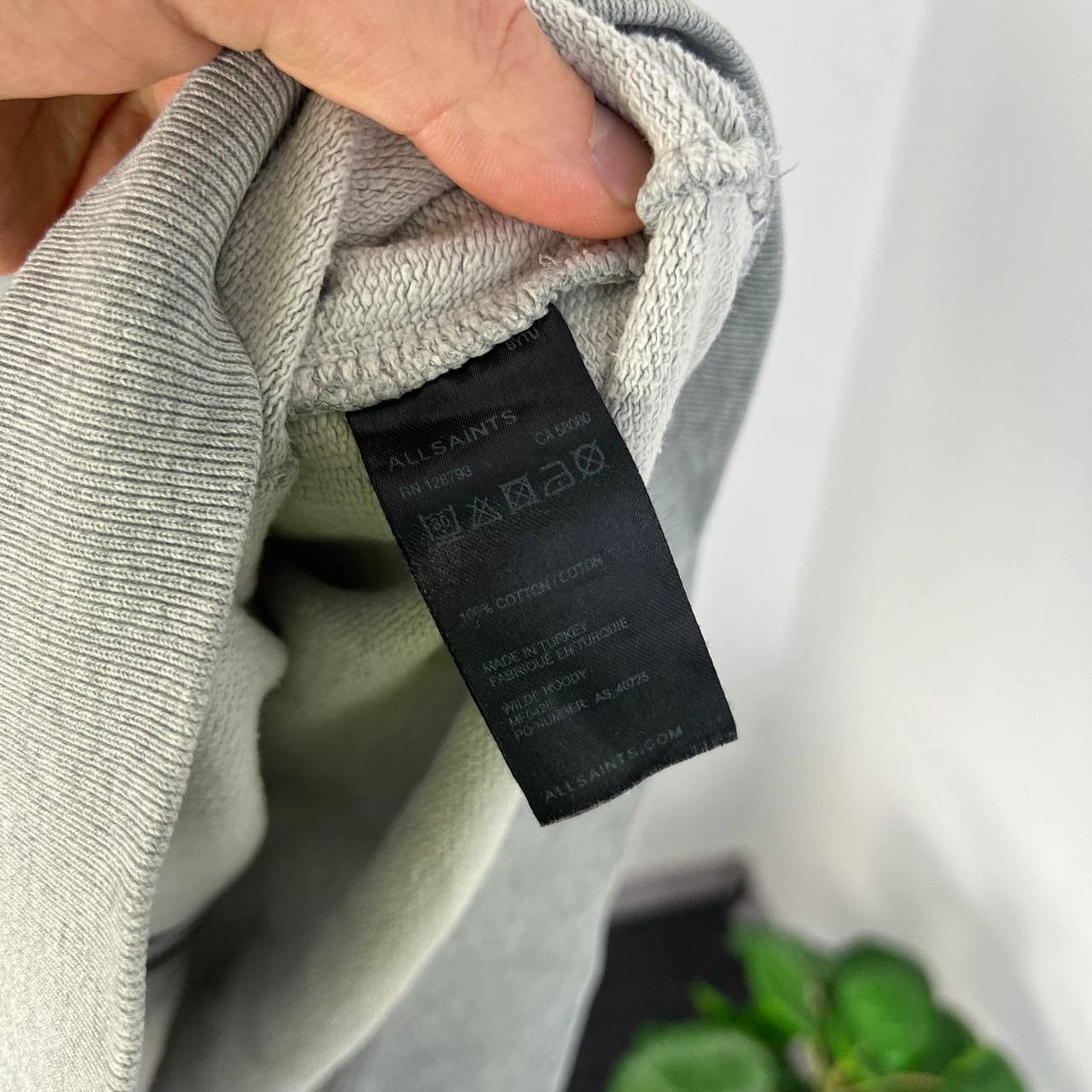 Allsaints Luxury AllSaints Mini Logo Zip Up Oversized Hoodie Size US L / EU 52-54 / 3 - 5 Thumbnail