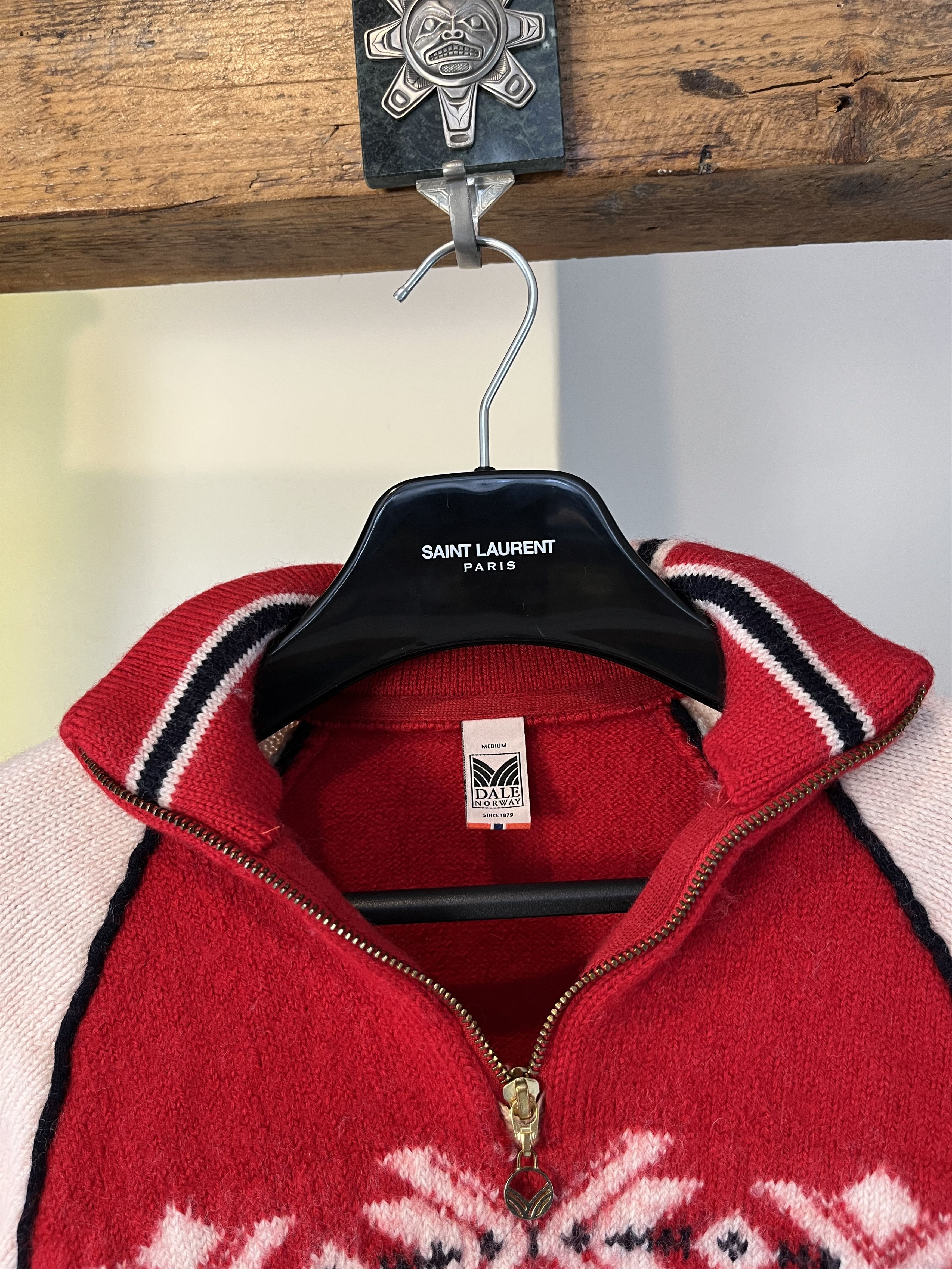 Dale Of Norway × Vintage Dale of Norway Norwegian Scandinavian Olympic Wool Zip Knit Size M / US 6-8 / IT 42-44 - 4 Thumbnail