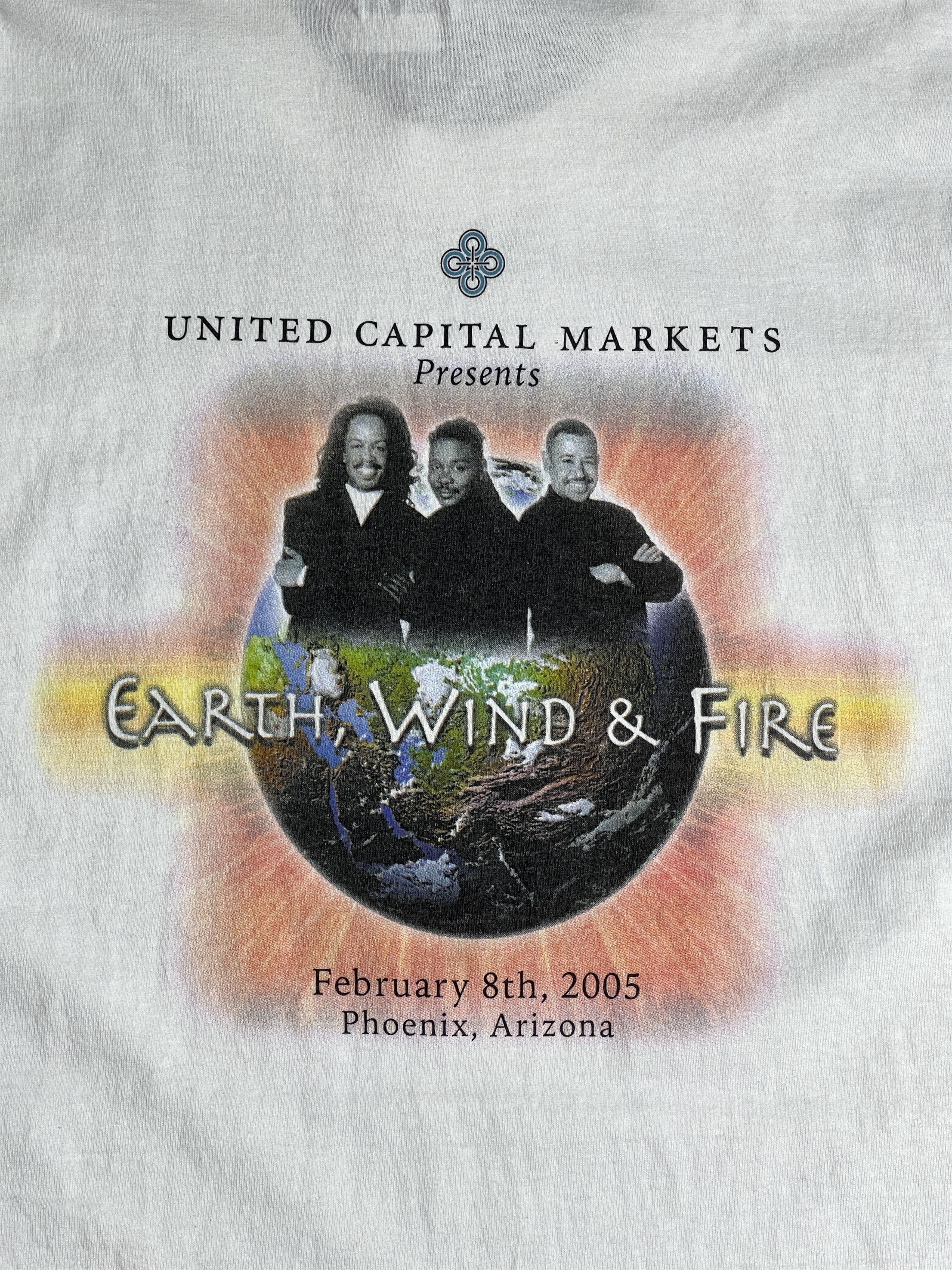 Band Tees Vintage Earth, Wind & Fire Show Promo Tee (L) GTME462 Size US L / EU 52-54 / 3 - 2 Thumbnail