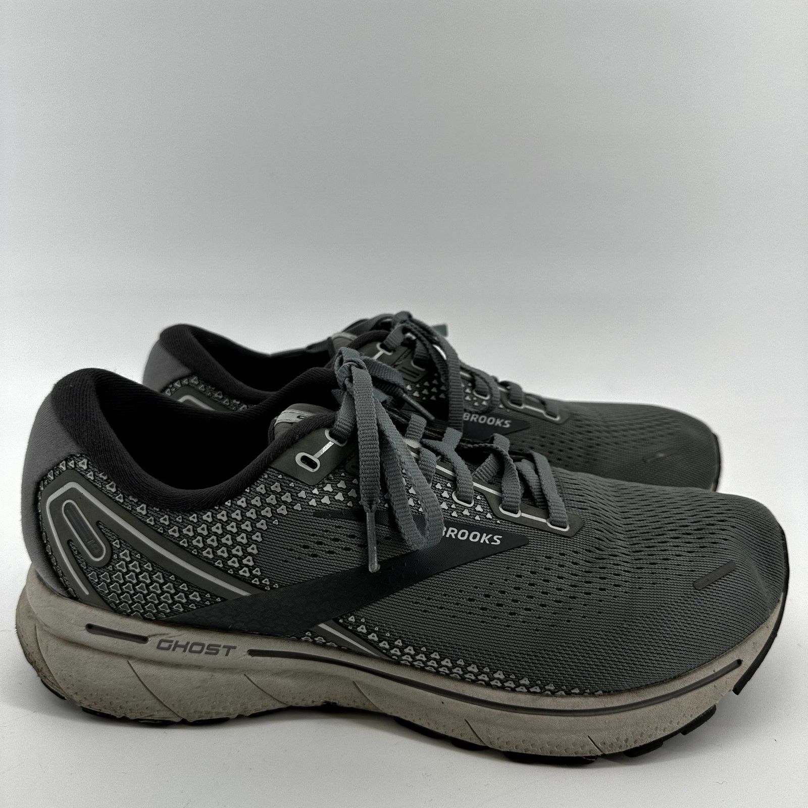 Brooks Brooks Ghost 14 Running Shoes Mesh Low Lace Up Gray 10 4E Size US 10 / EU 43 - 3 Thumbnail