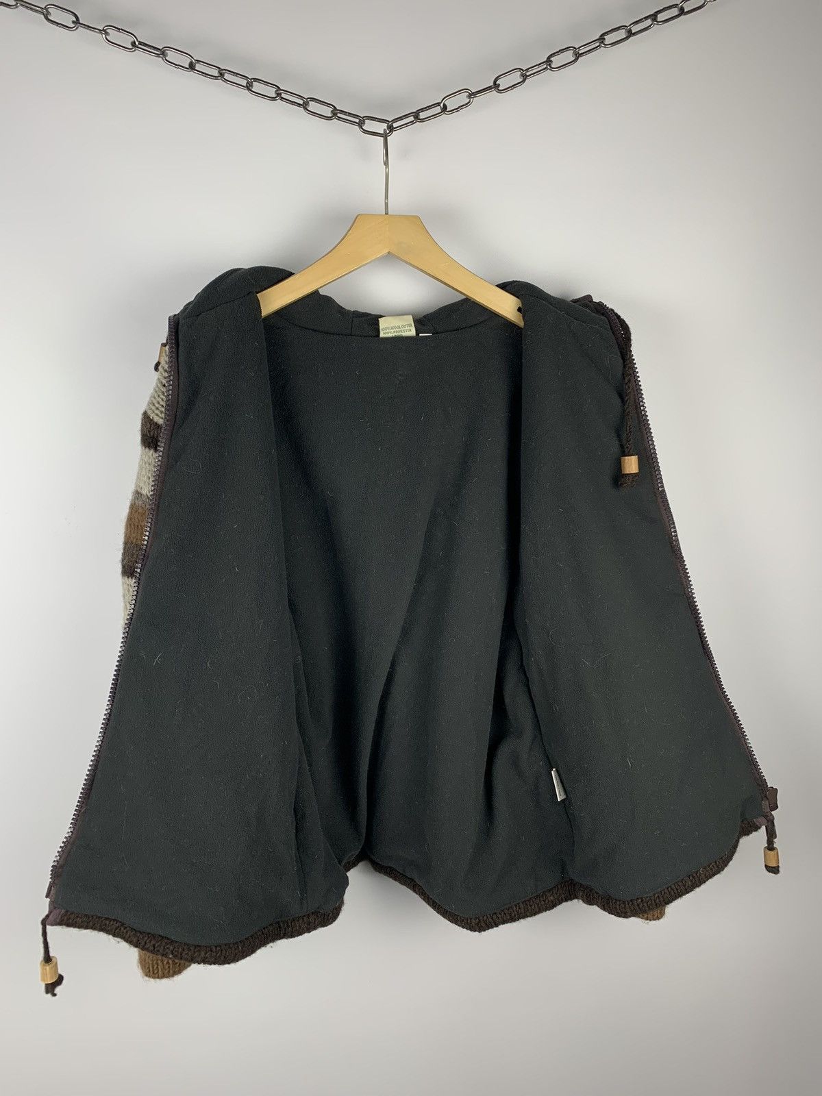 Other Vintage PACHAMAMA Chunky Knit Wool Zipped Jacket Size M/L Size US L / EU 52-54 / 3 - 5 Thumbnail