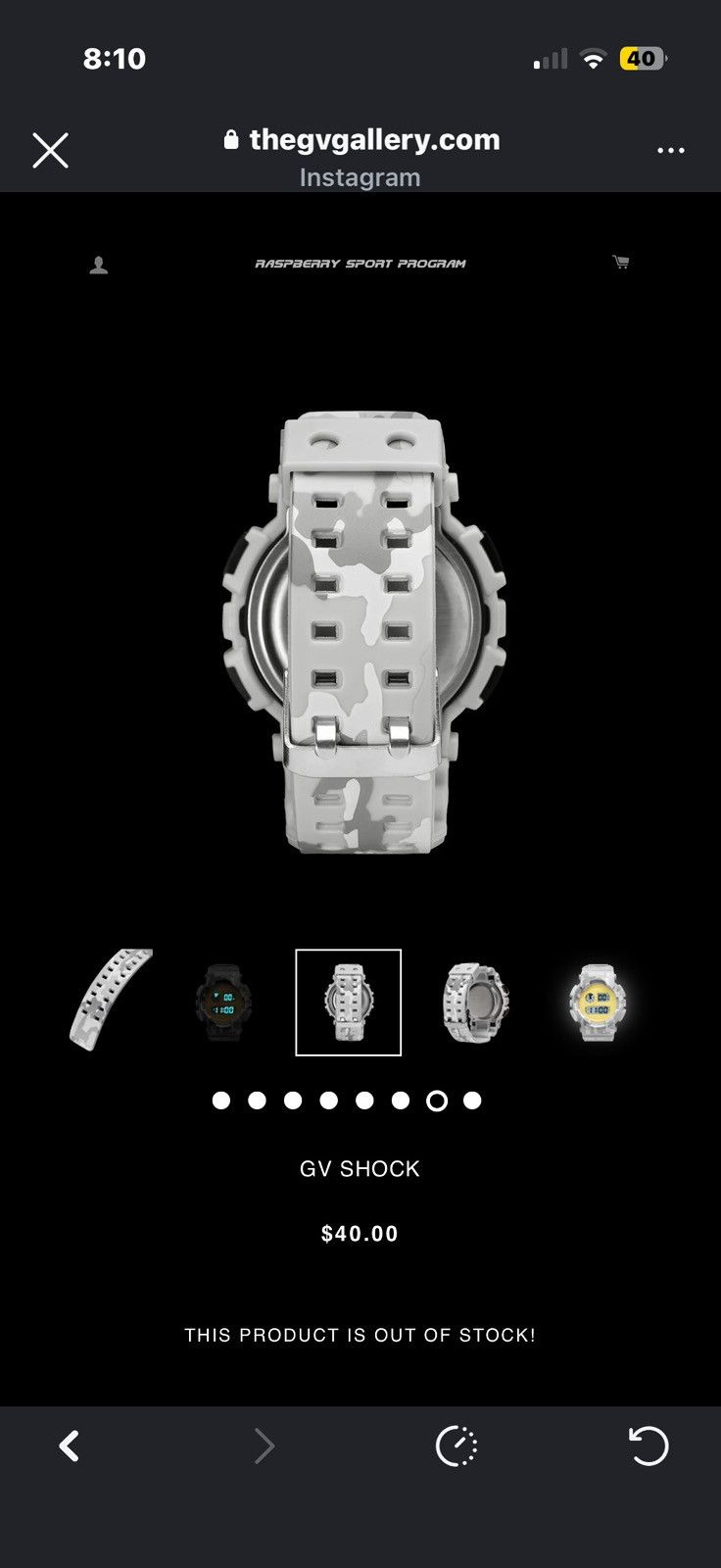 The GV Gallery Gv gallery Gvshock Watch Size ONE SIZE - 8 Thumbnail