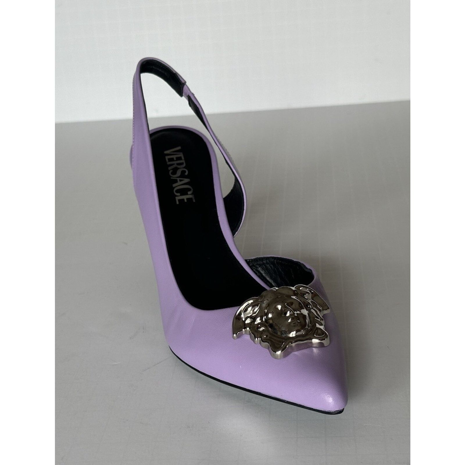 Versace Versace Sling Back Leather Shoes Violet 9.5 US 1009701 Size US 9.5 / IT 39.5 - 2 Thumbnail