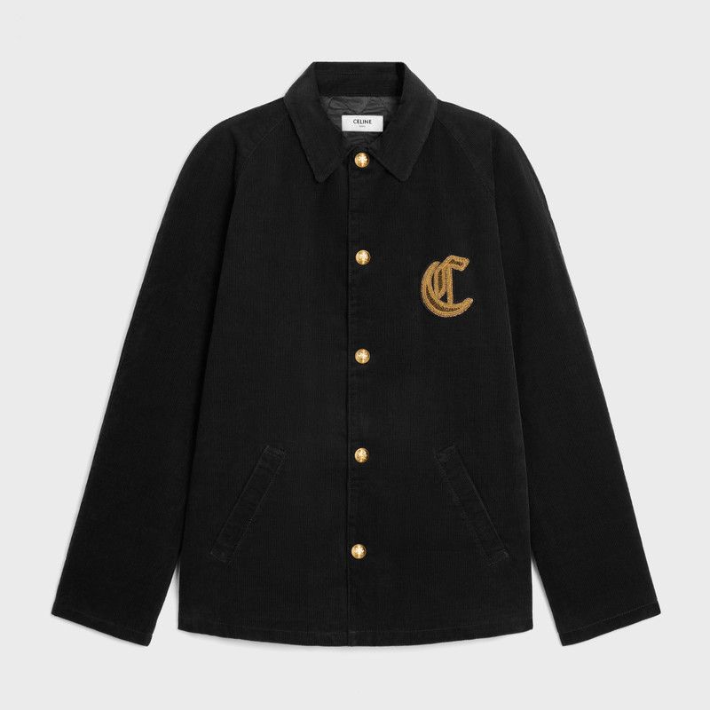 Celine carcoat in corduroy black raw Size US XS / EU 42 / 0 - 1 Thumbnail