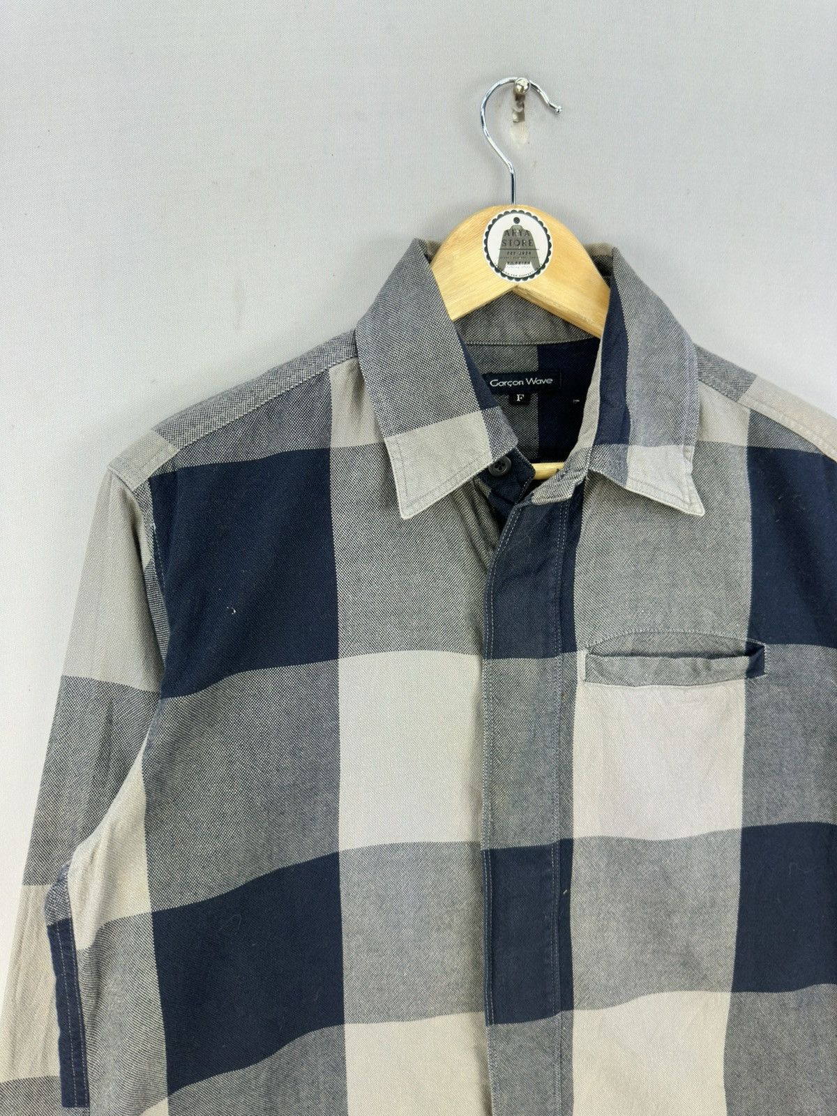 Comme des Garcons Garcon Wave Checkered Flannel Shirt Size US M / EU 48-50 / 2 - 2 Thumbnail