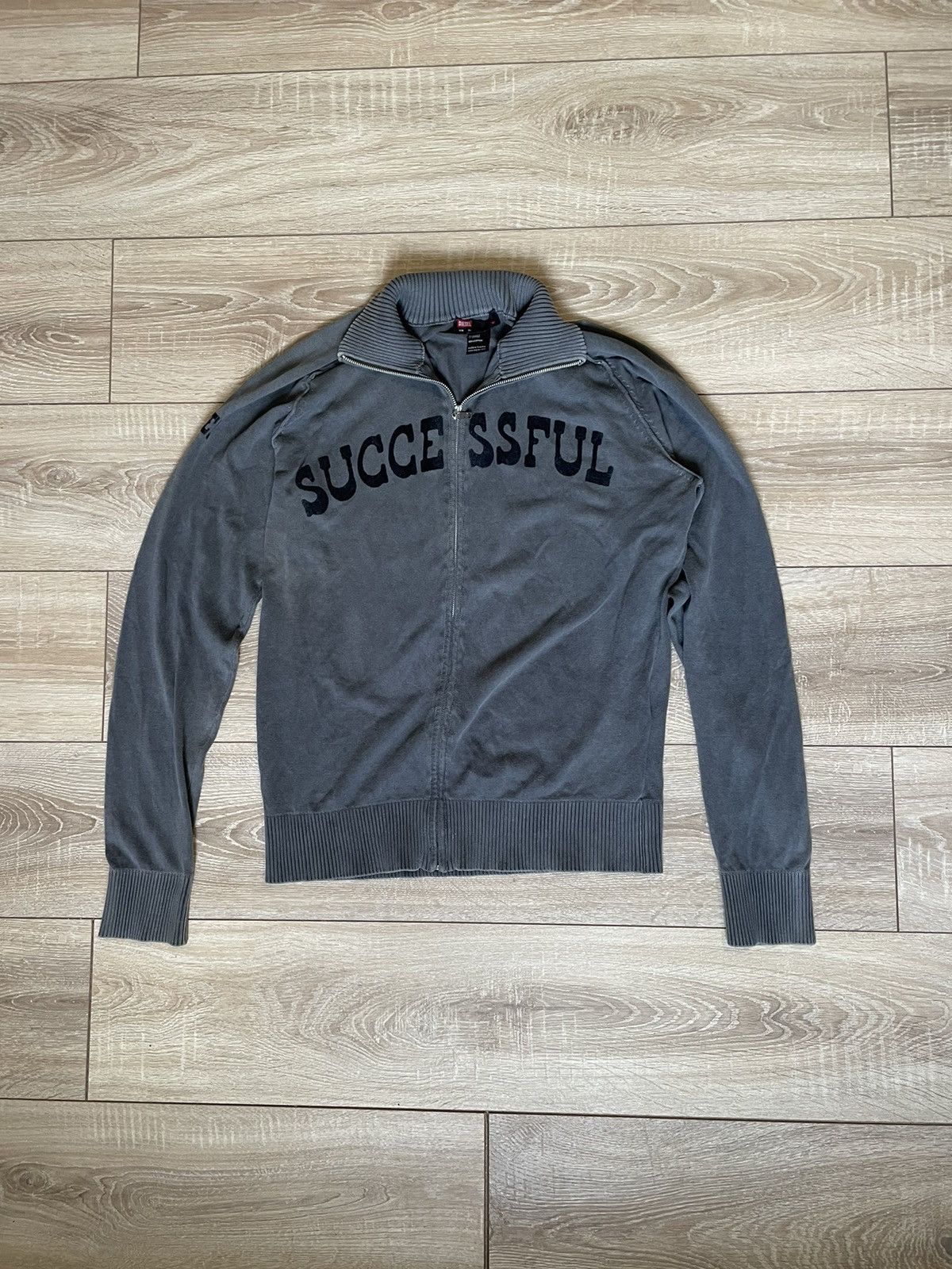 Diesel × Japanese Brand × Vintage Vintage Diesel Sweater Knit Big Logo Avantgarde Y2K Size US XL / EU 56 / 4 - 2 Thumbnail