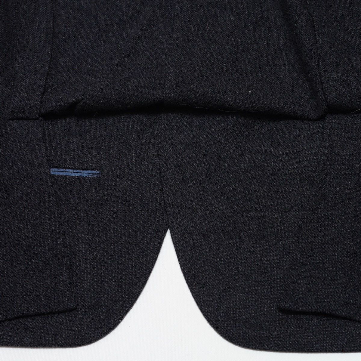 Caruso Raffaele Caruso Navy Blazer Jacket Wool Cashmere Size 46R - 19 Thumbnail