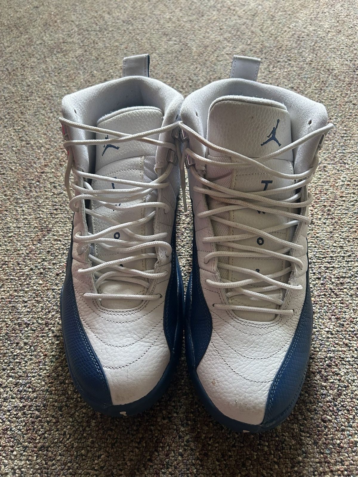 image of Jordan Nike Jordan 12 French Blue Shoes in White, Men's (Size 10)