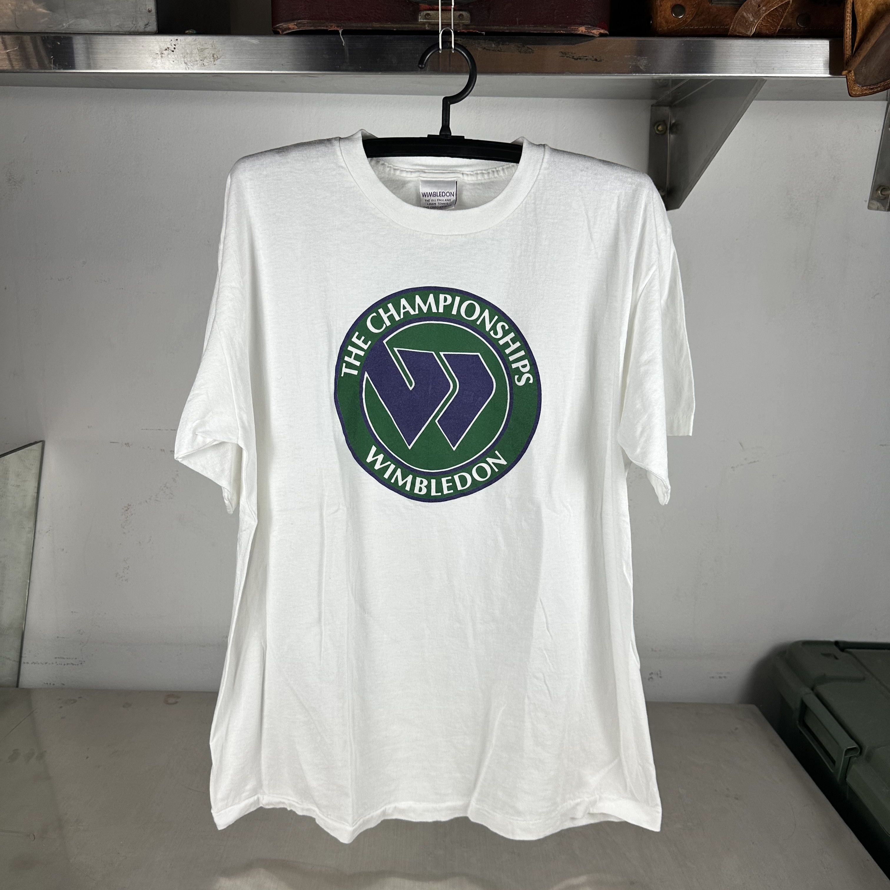 Vintage Vintage 90s Wimbledon Tennis Championship Logo T-Shirt Size US XL / EU 56 / 4 - 1 Thumbnail