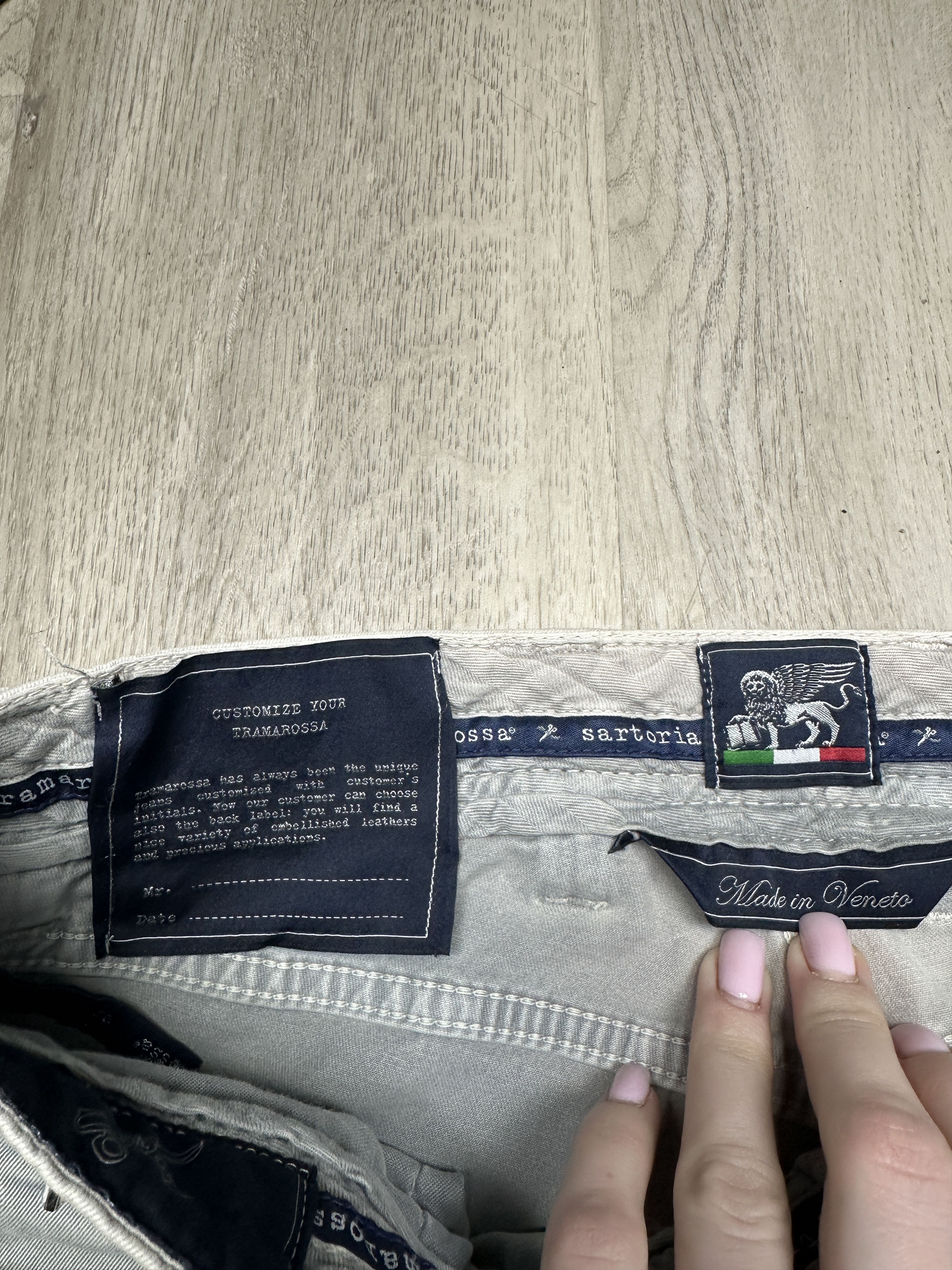 Other Sartoria Tramarossa Mens Chino Pants Trousers Size US 32 / EU 48 - 5 Thumbnail