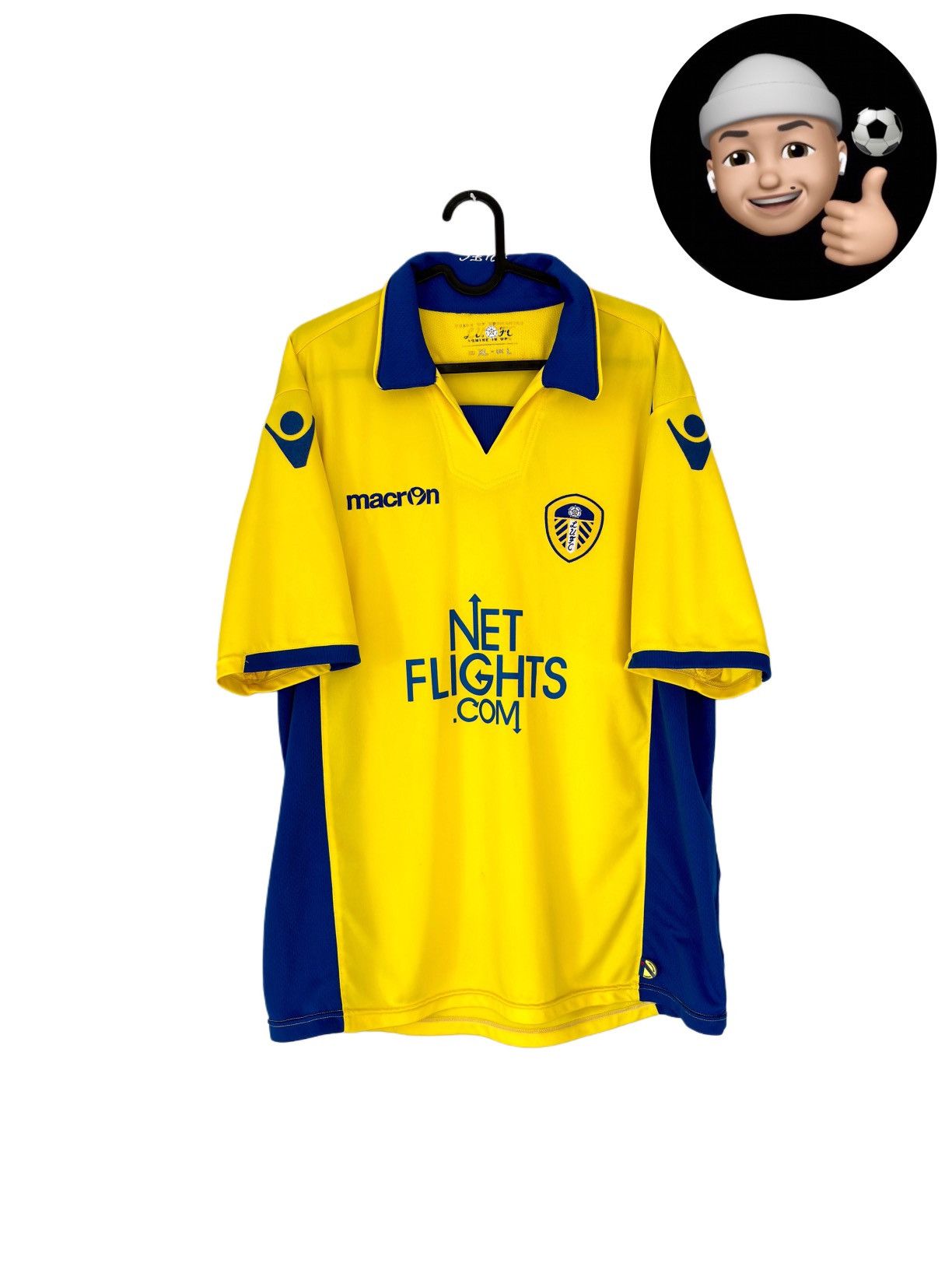 Macron × Vintage 2009 2010 Leeds United Vintage Macron Away Kit Soccer Jersey Size US L / EU 52-54 / 3 - 1 Thumbnail